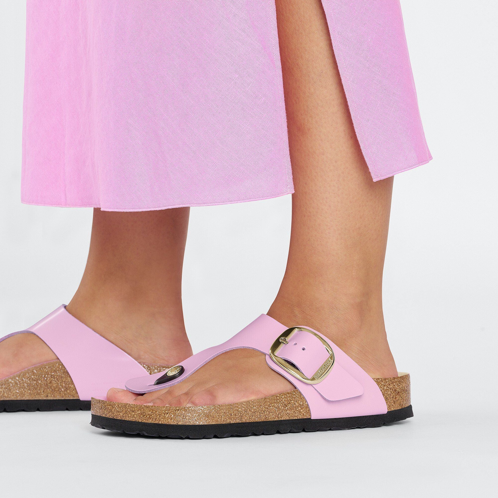 Gizeh Big Buckle Natural Leather Patent