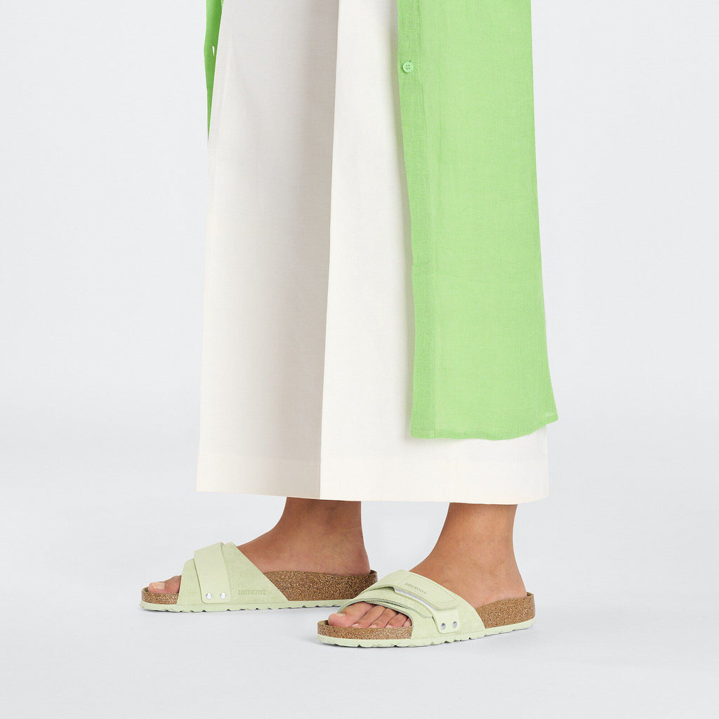 Oita Nubuck-Suede Leather Faded Lime