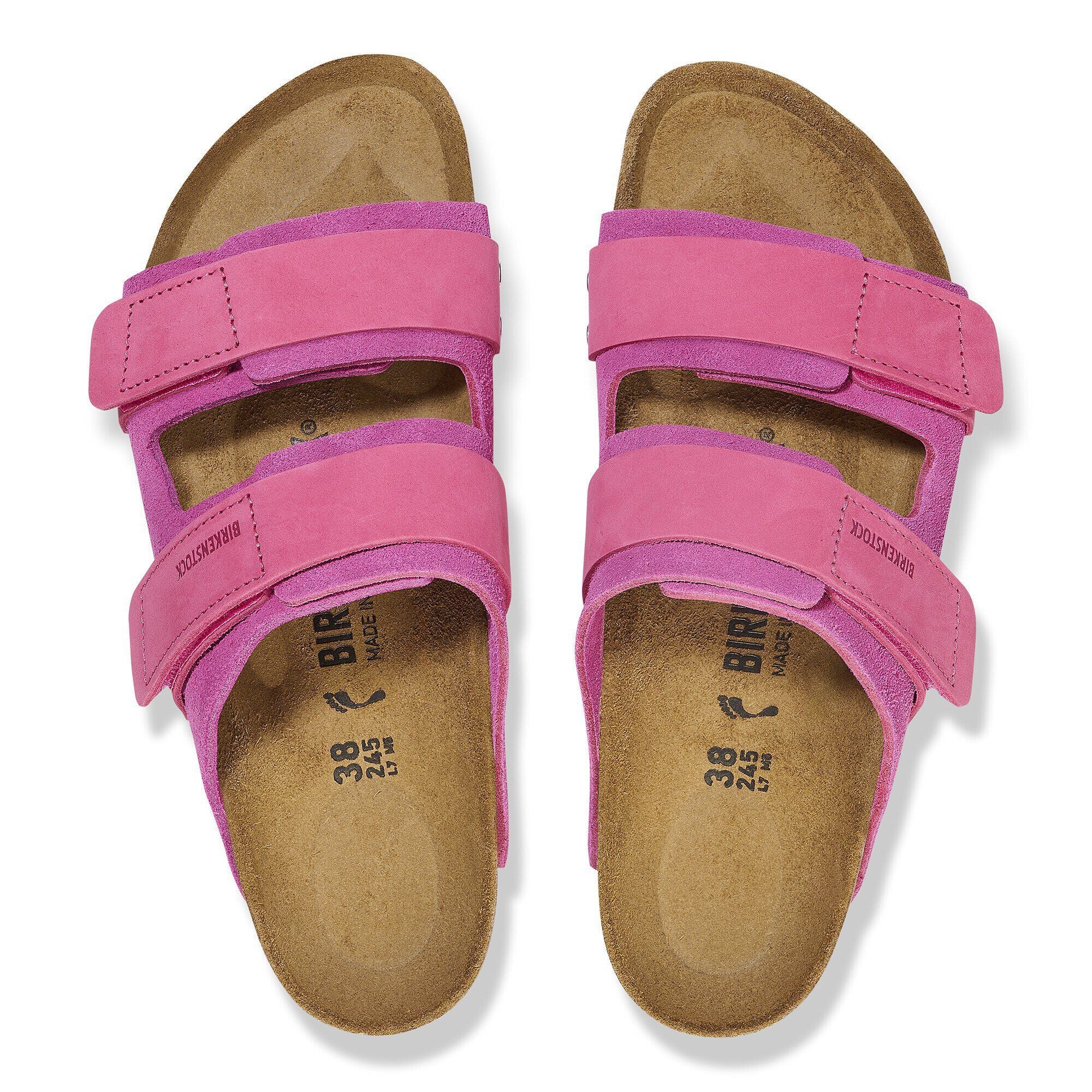 Uji Nubuck-Suede Leather Fuchsia Tulip