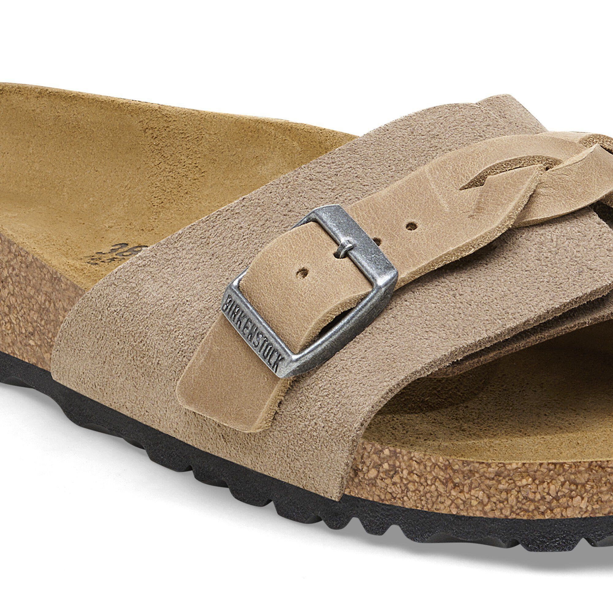 Oita Braided Suede Leather Taupe