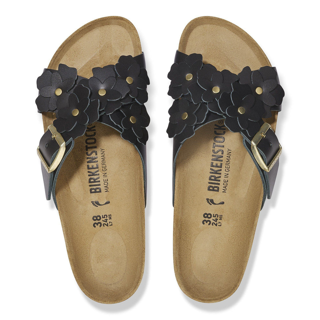 Siena Flower Embellishment Natural Leather