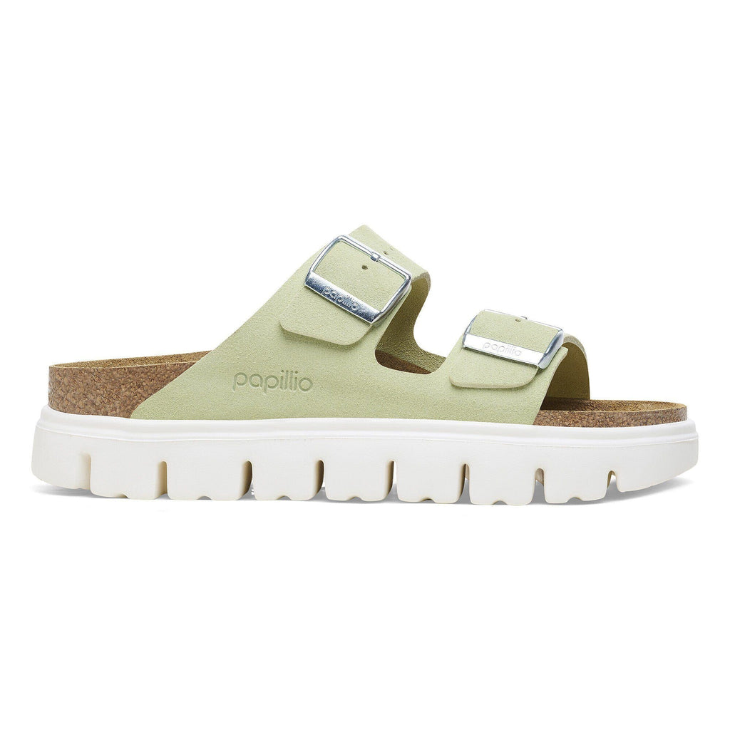 Arizona Chunky Suede Leather Faded Lime
