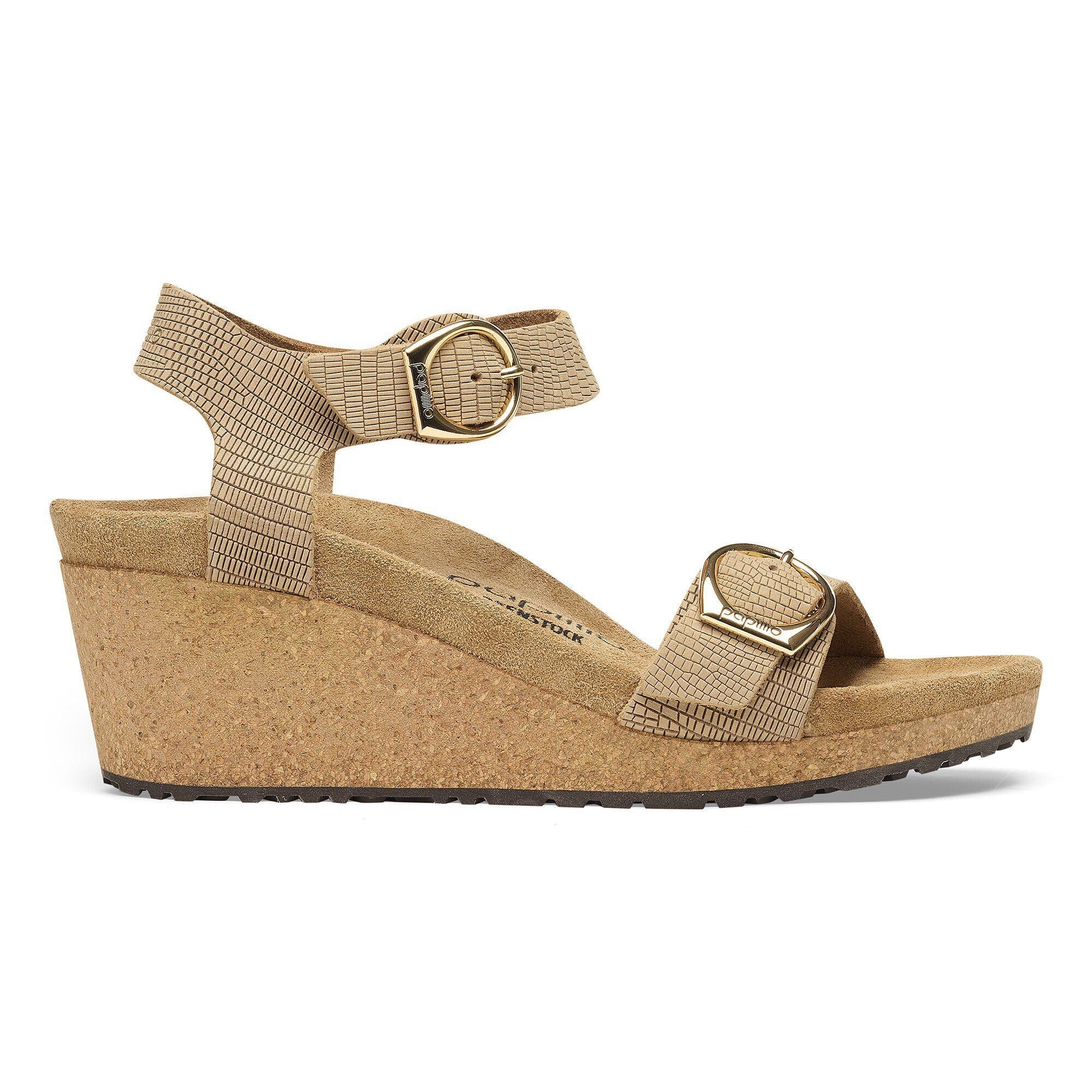 Soley Embossed Leather Sandcastle