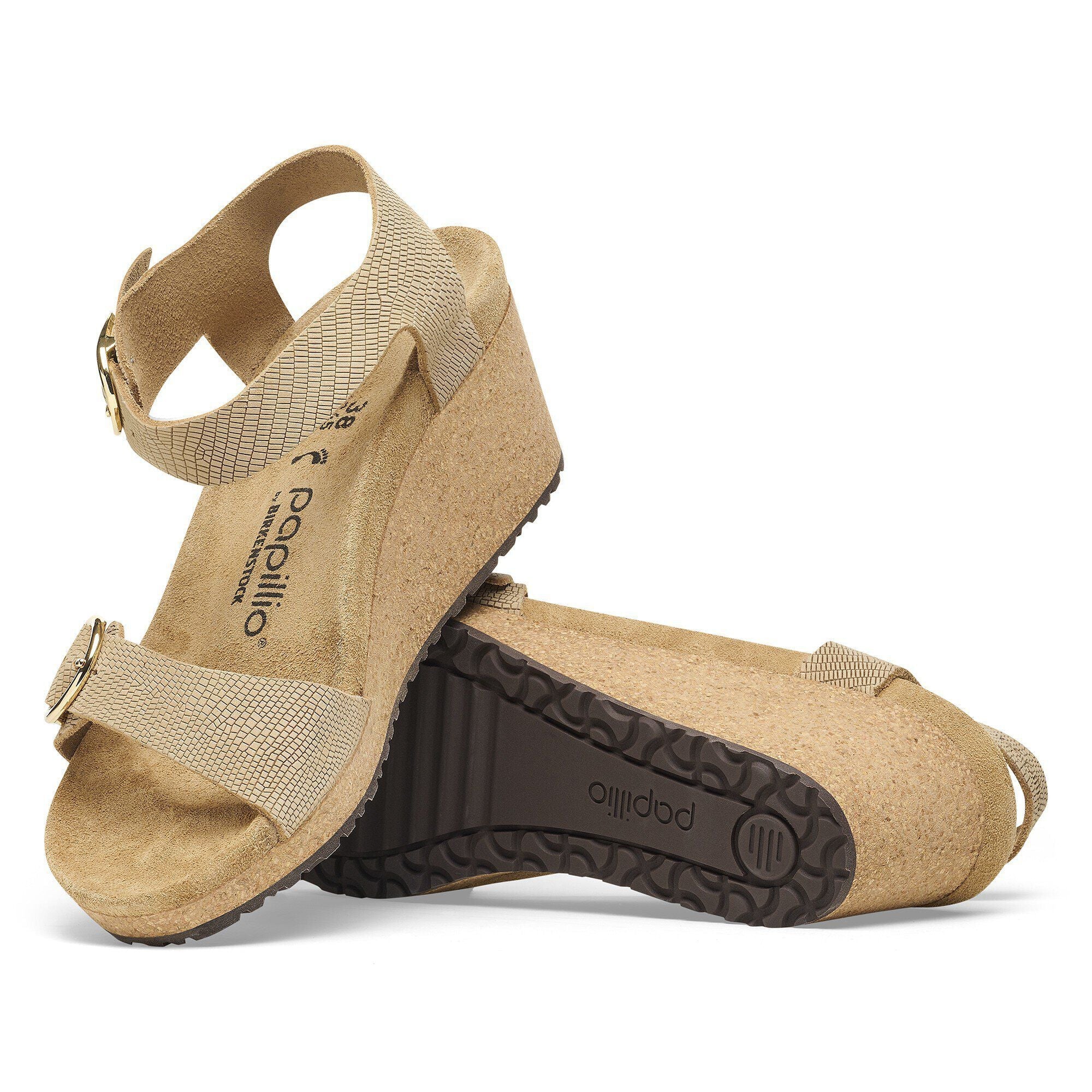 Soley Embossed Leather Sandcastle