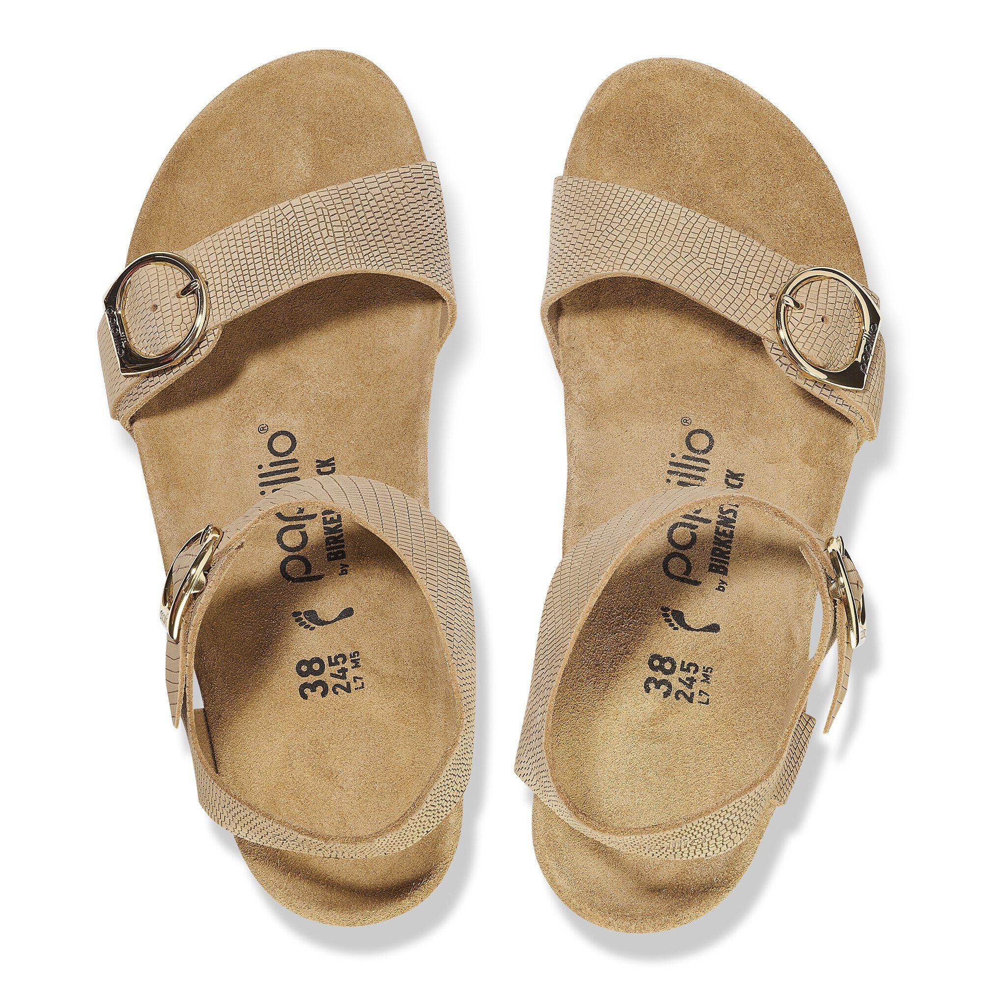 Soley Embossed Leather Sandcastle