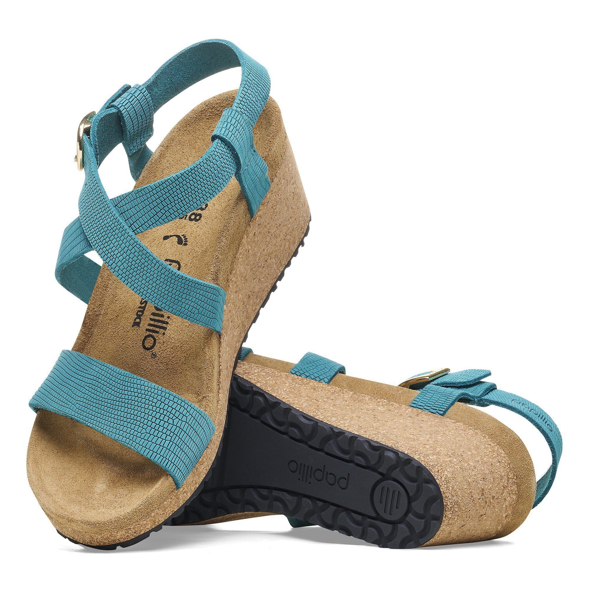 Sibyl Ring-Buckle Nubuck Leather Embossed