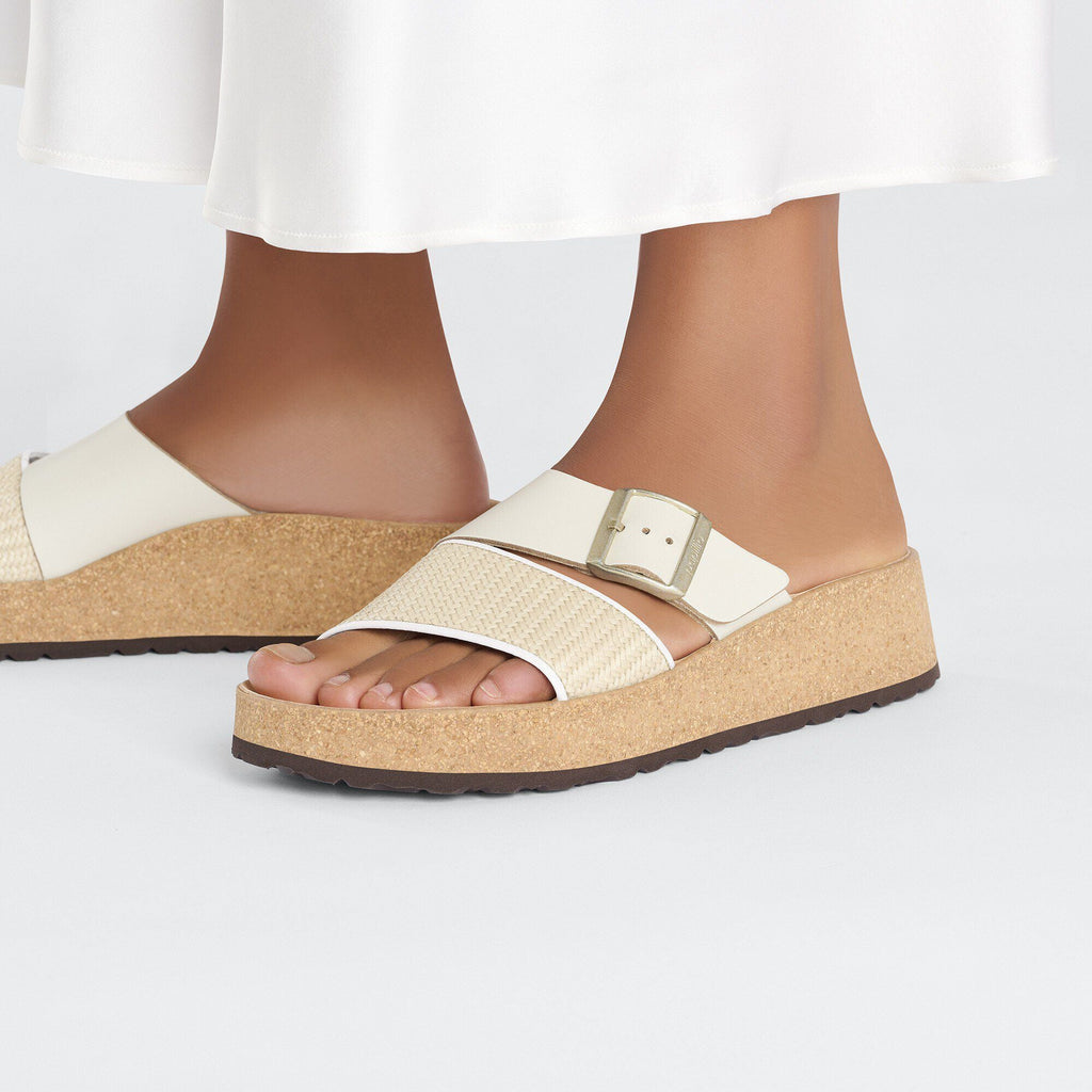 Almina Raffia Natural Leather/Synthetics