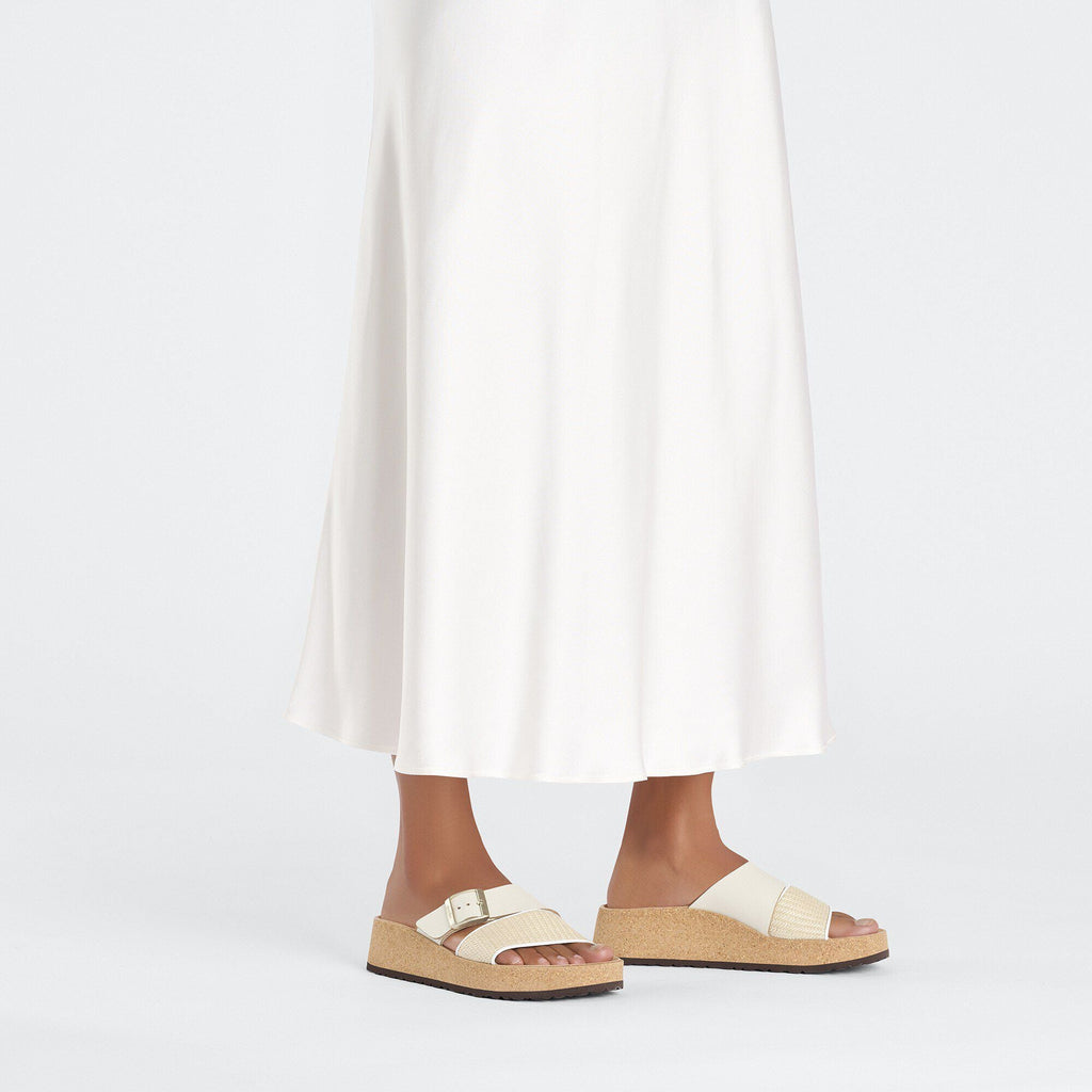 Almina Raffia Natural Leather/Synthetics
