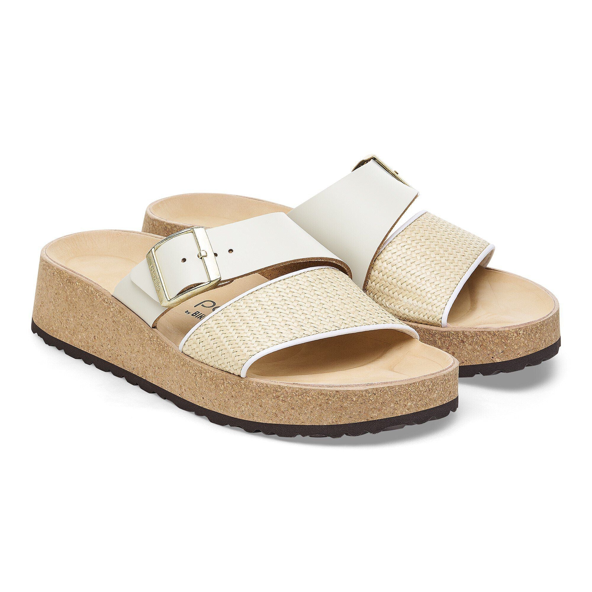 Almina Raffia Natural Leather/Synthetics