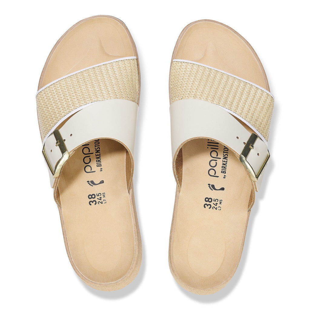 Almina Raffia Natural Leather/Synthetics