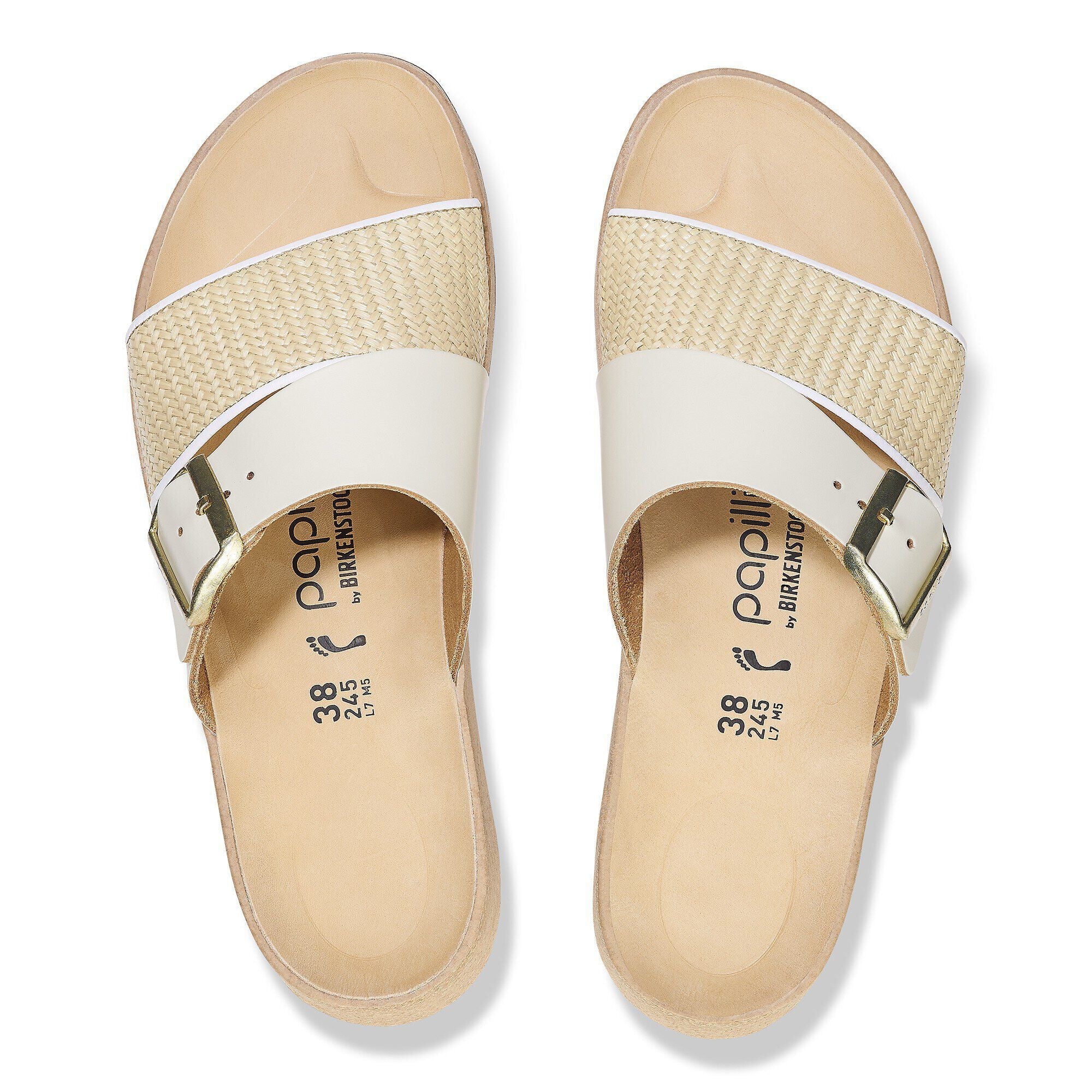 Almina Raffia Natural Leather/Synthetics
