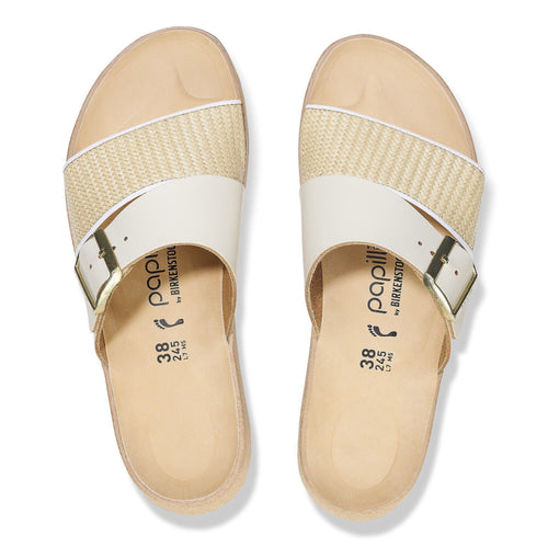 Almina Raffia Natural Leather/Synthetics