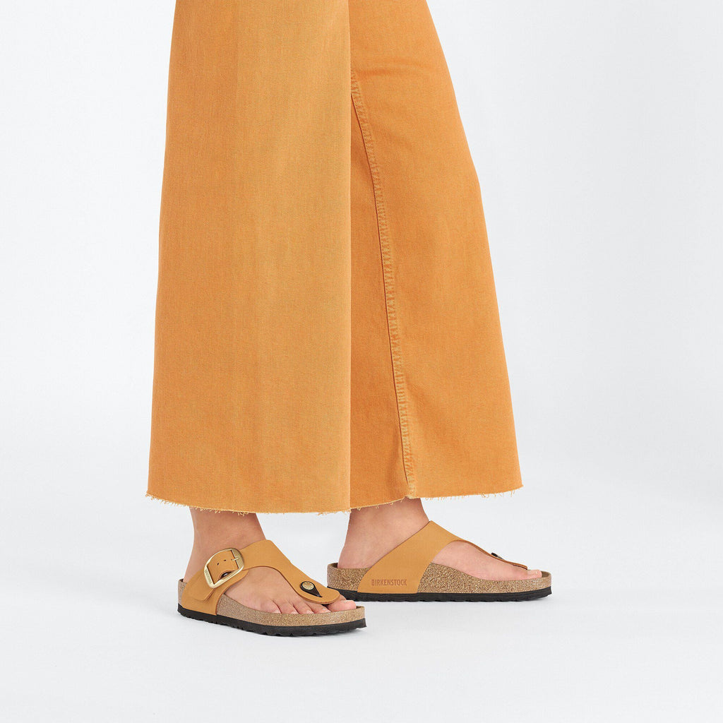 Gizeh Big Buckle Nubuck Leather Burnt Orange