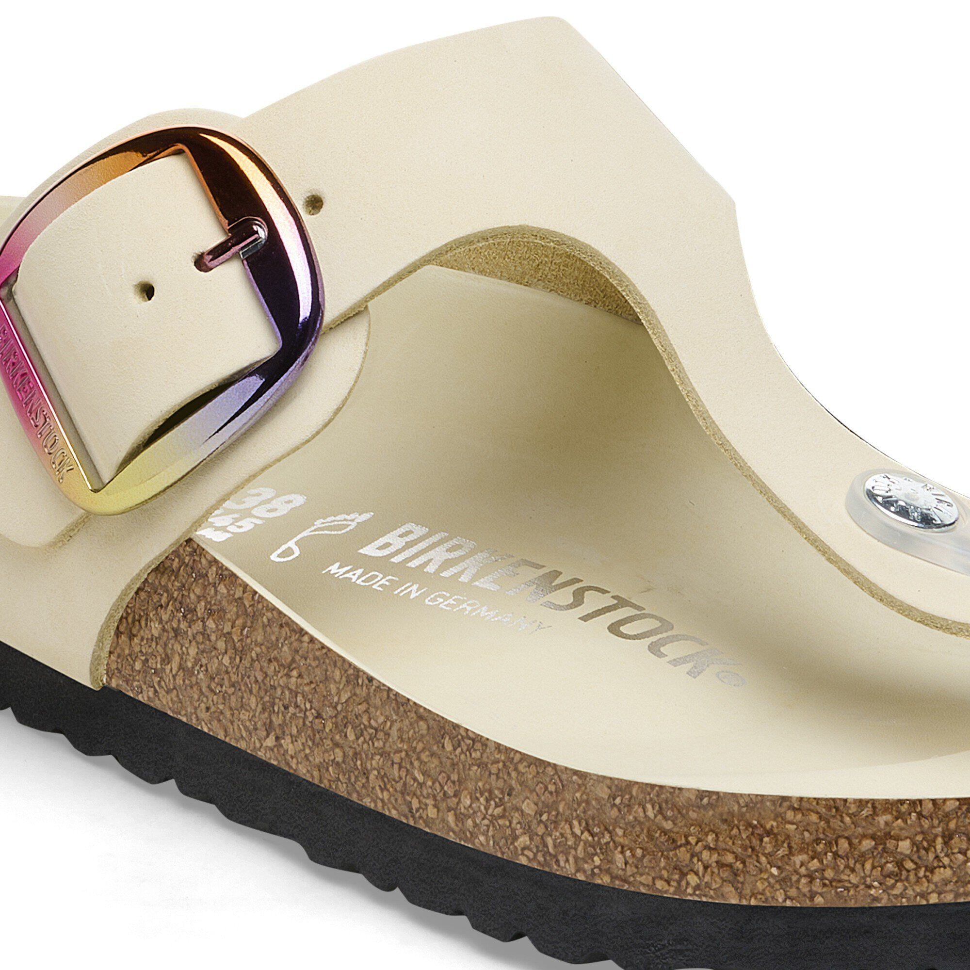 Gizeh Big Buckle Natural Leather Nubuck