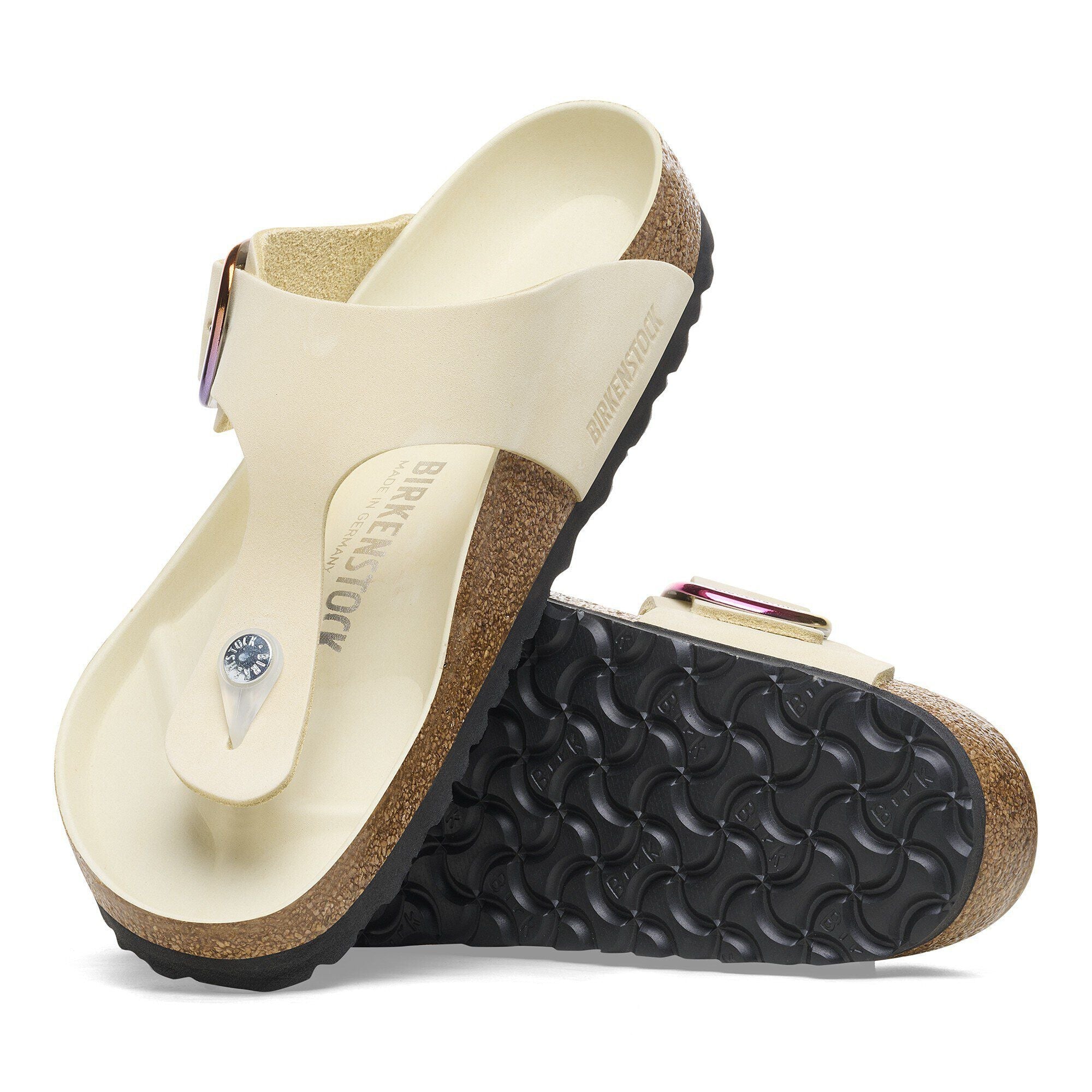 Gizeh Big Buckle Natural Leather Nubuck
