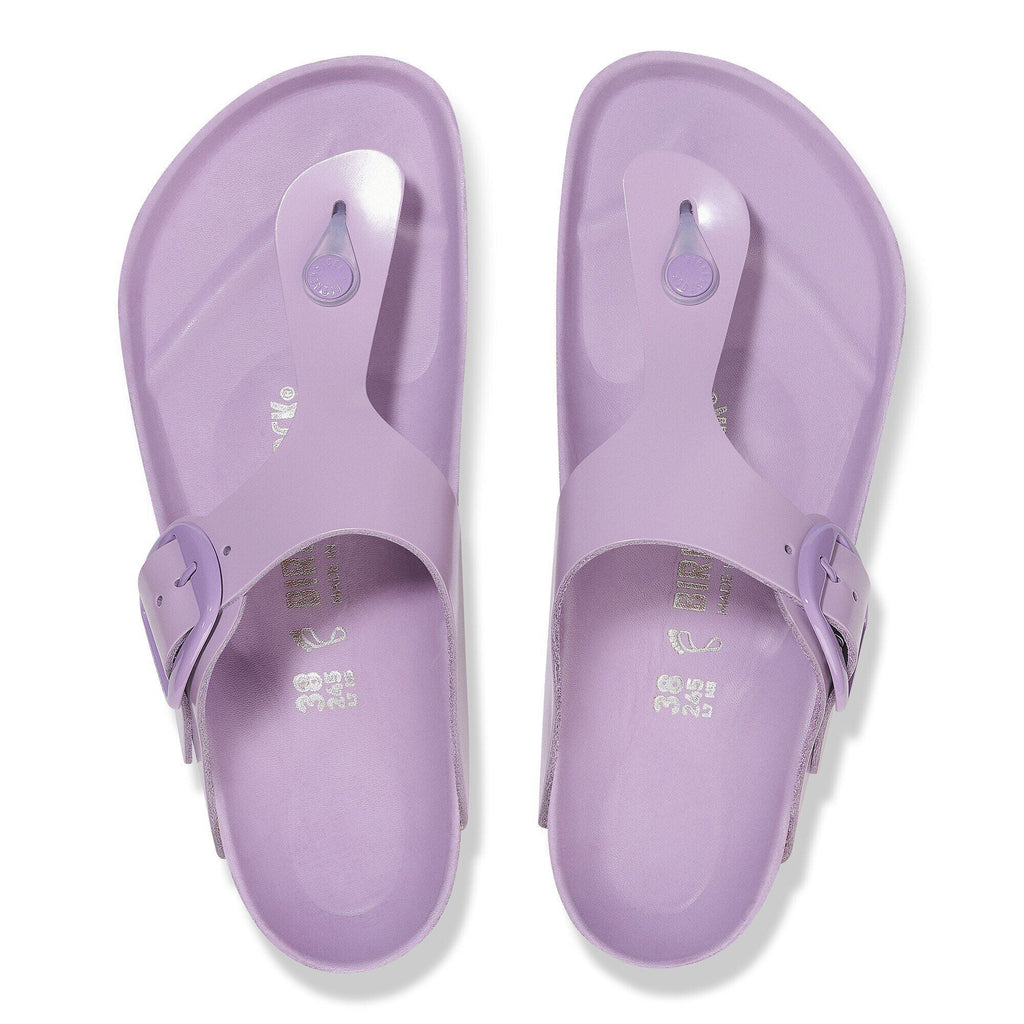 Gizeh Big Buckle Natural Leather Patent High-Shine Crocus