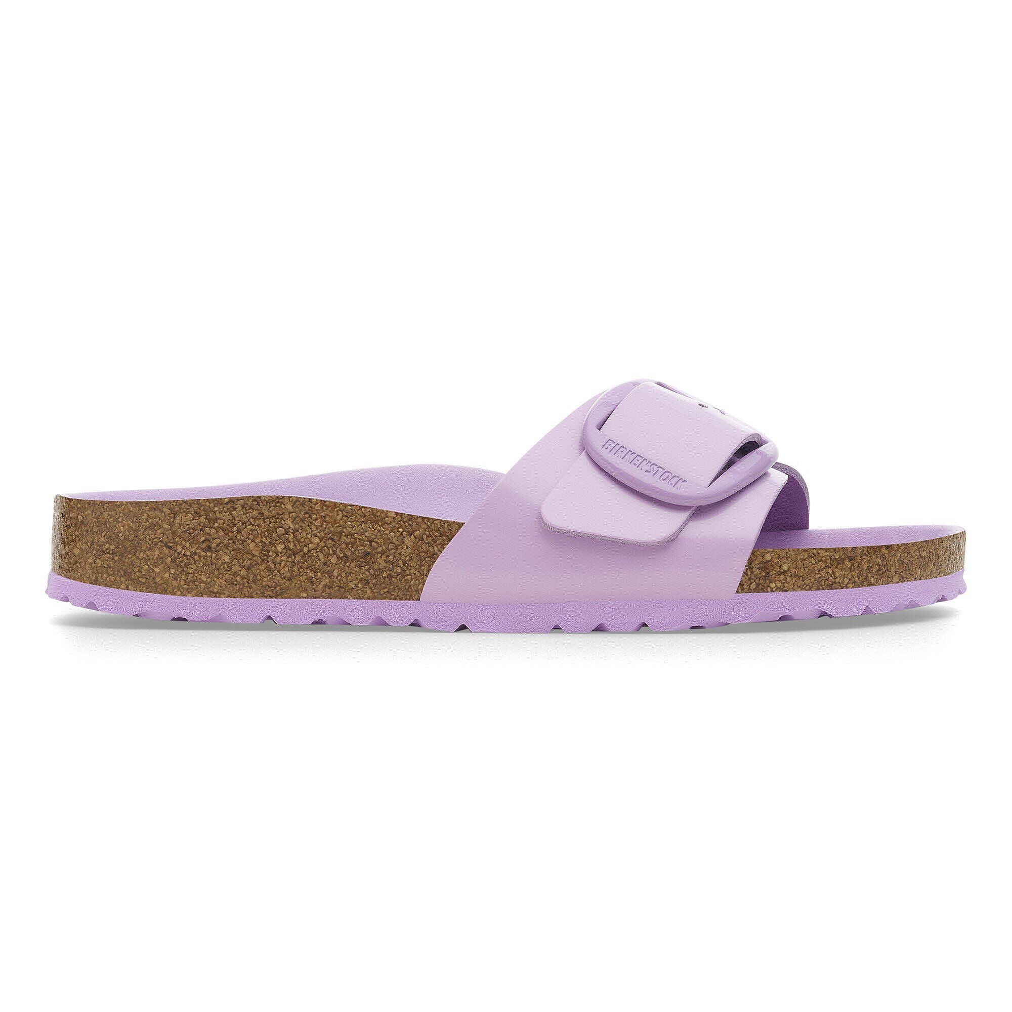Madrid Big Buckle Natural Leather Patent