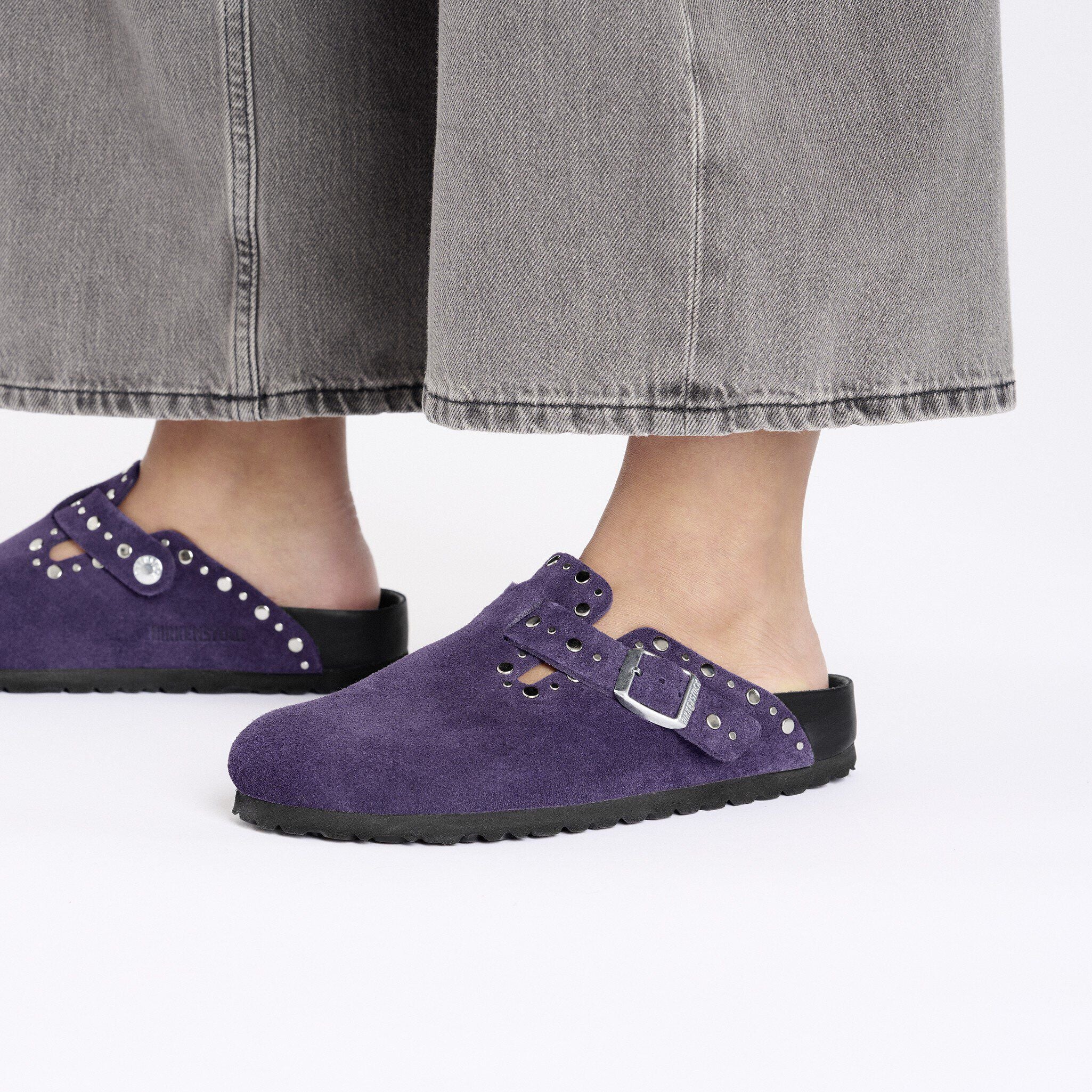 Boston Rivets Suede Leather Acai