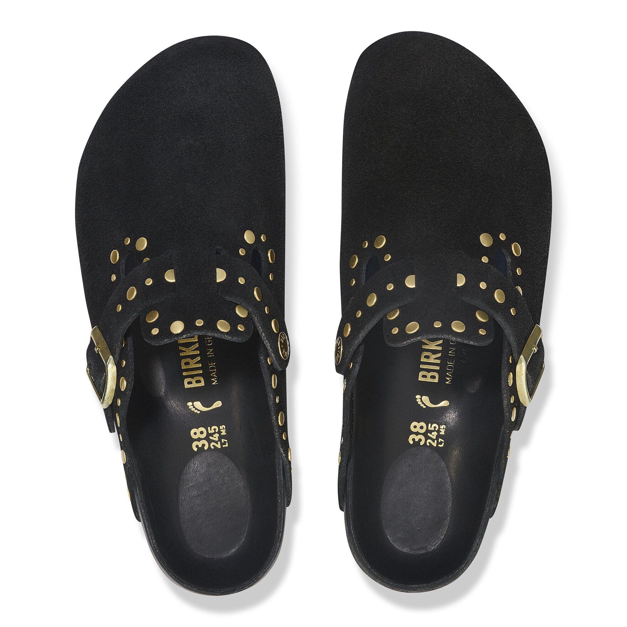 Boston Rivet Suede Leather