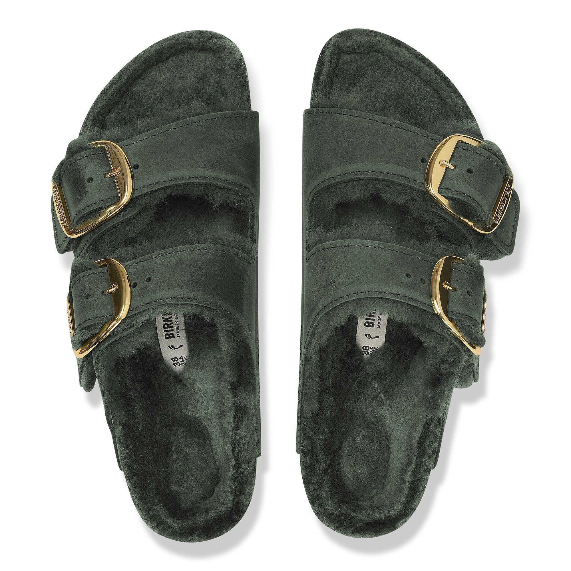 Arizona Big Buckle Shearling Natural Leather Oiled