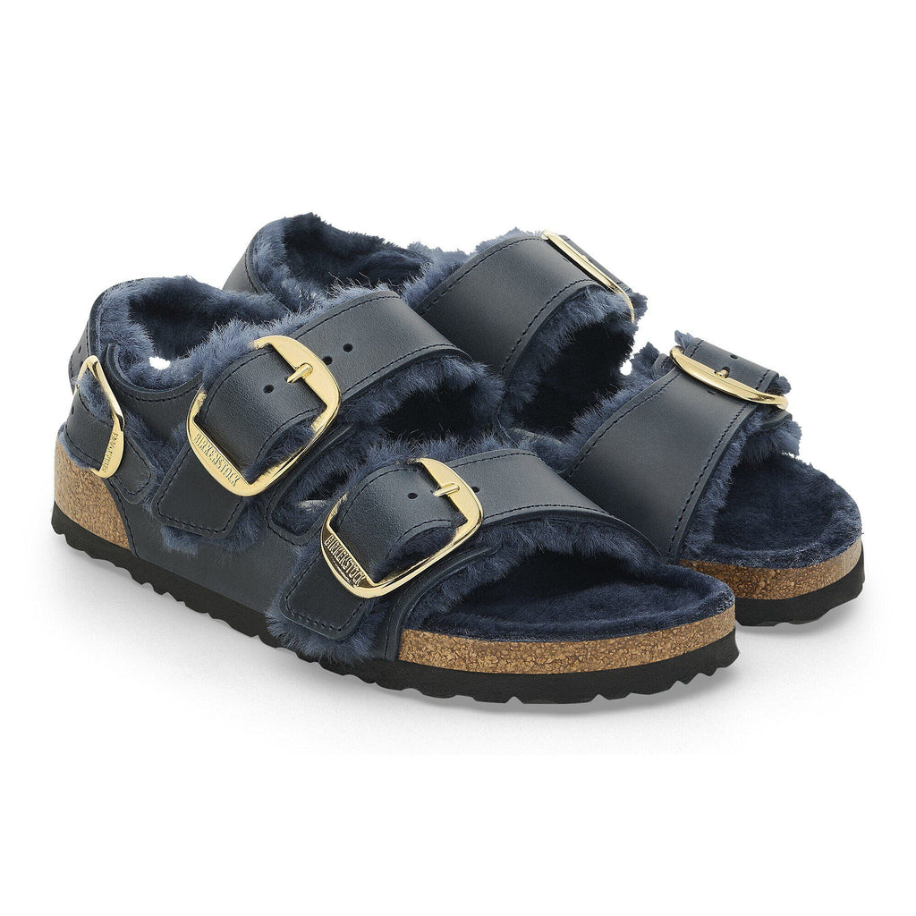 Milano Big Buckle Shearling Natural Leather Oiled