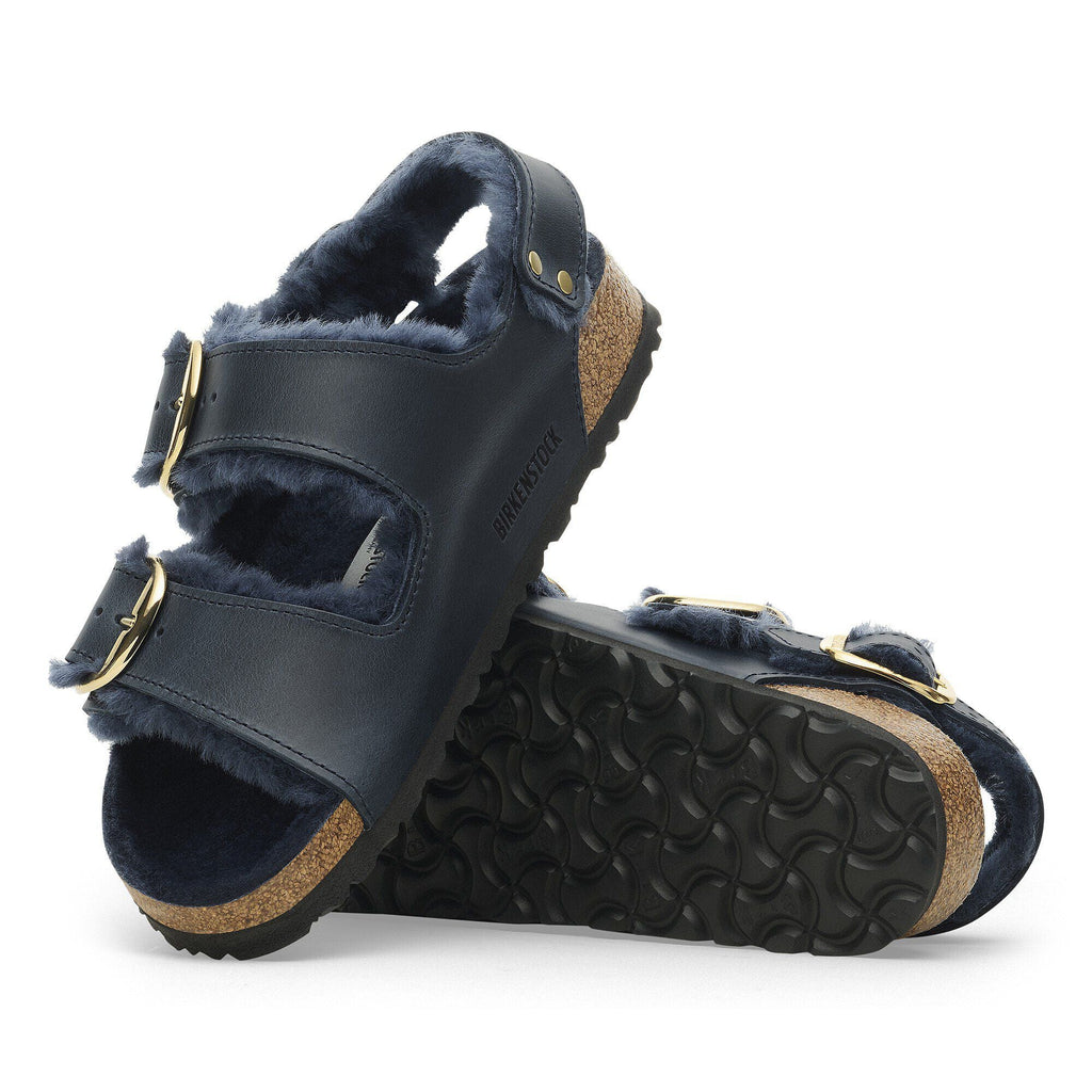Milano Big Buckle Shearling Natural Leather Oiled