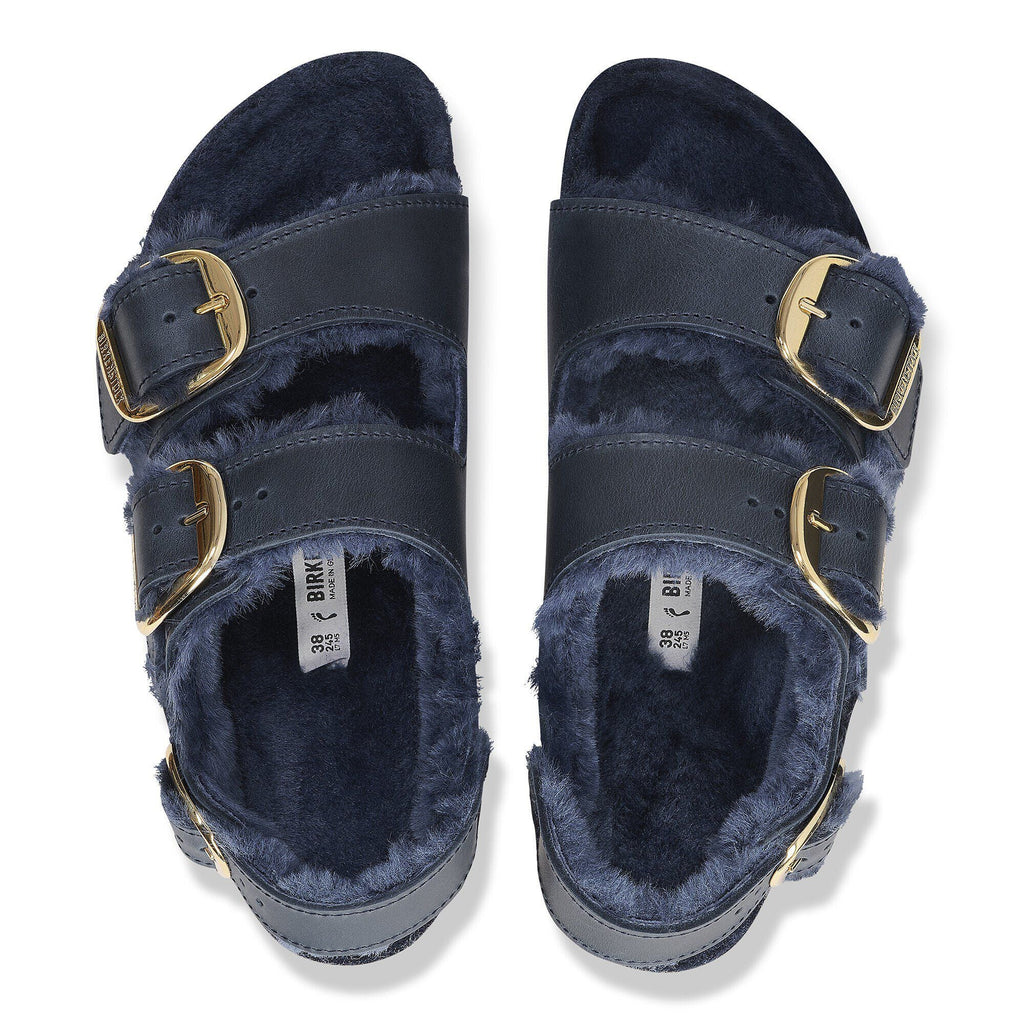 Milano Big Buckle Shearling Natural Leather Oiled