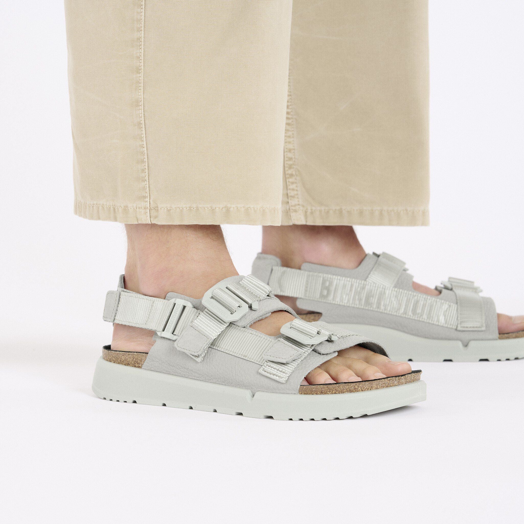 Shinjuku Leather-Textile Mineral Gray