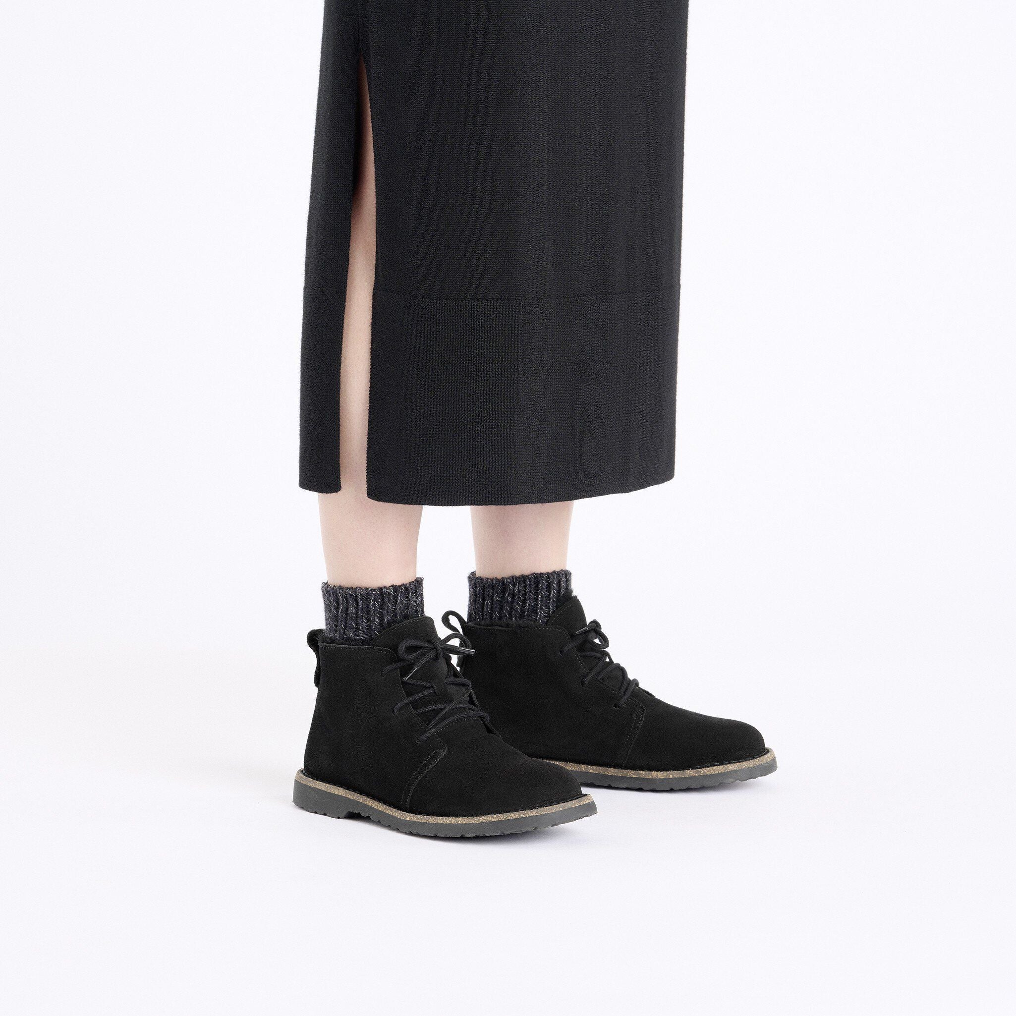 Uppsala Mid Shearling Suede Leather