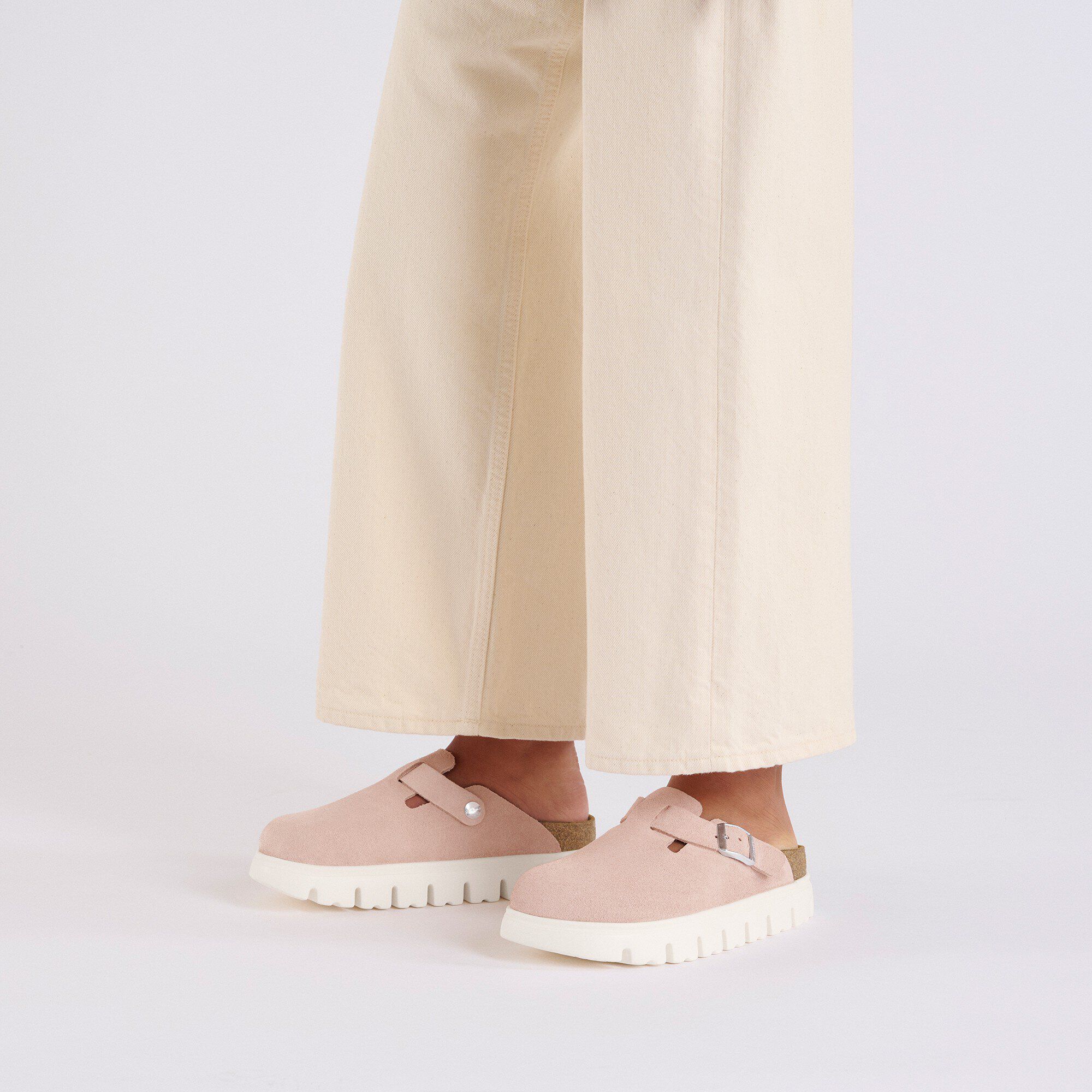 Boston Chunky Suede Leather Light Rose