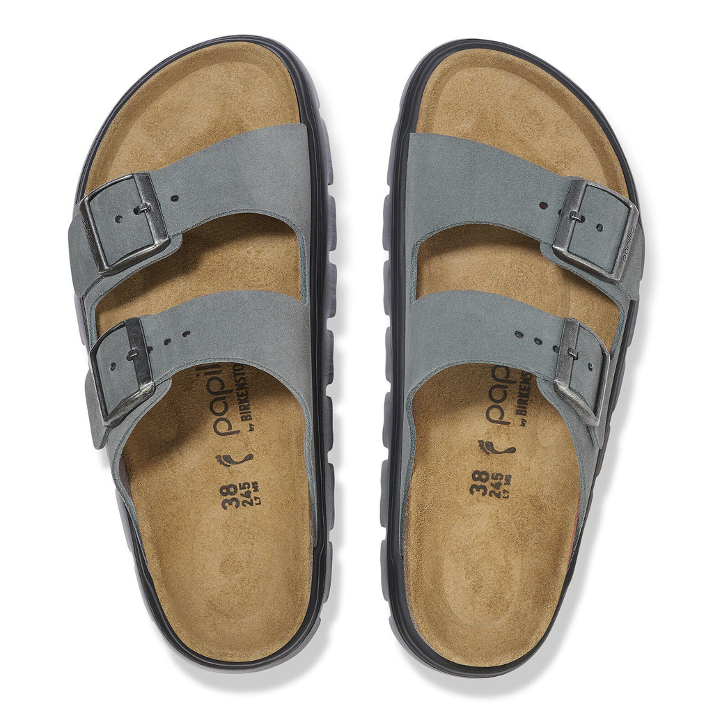 Arizona Chunky Suede Leather Basalt Gray/ Black