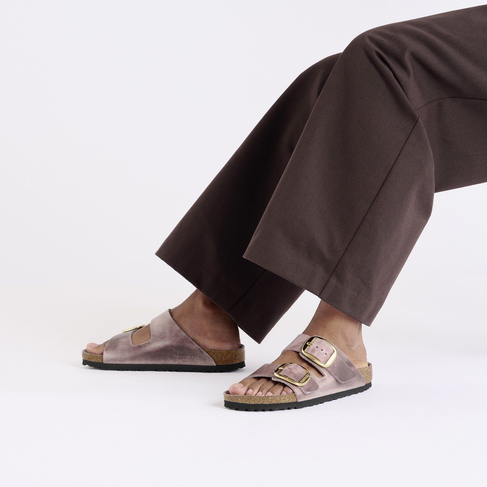 Arizona Big Buckle Oiled Leather Lavender