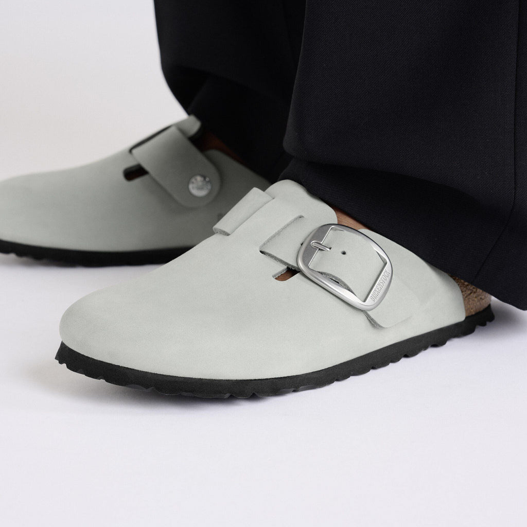 Boston Big Buckle Nubuck Leather Pure Sage