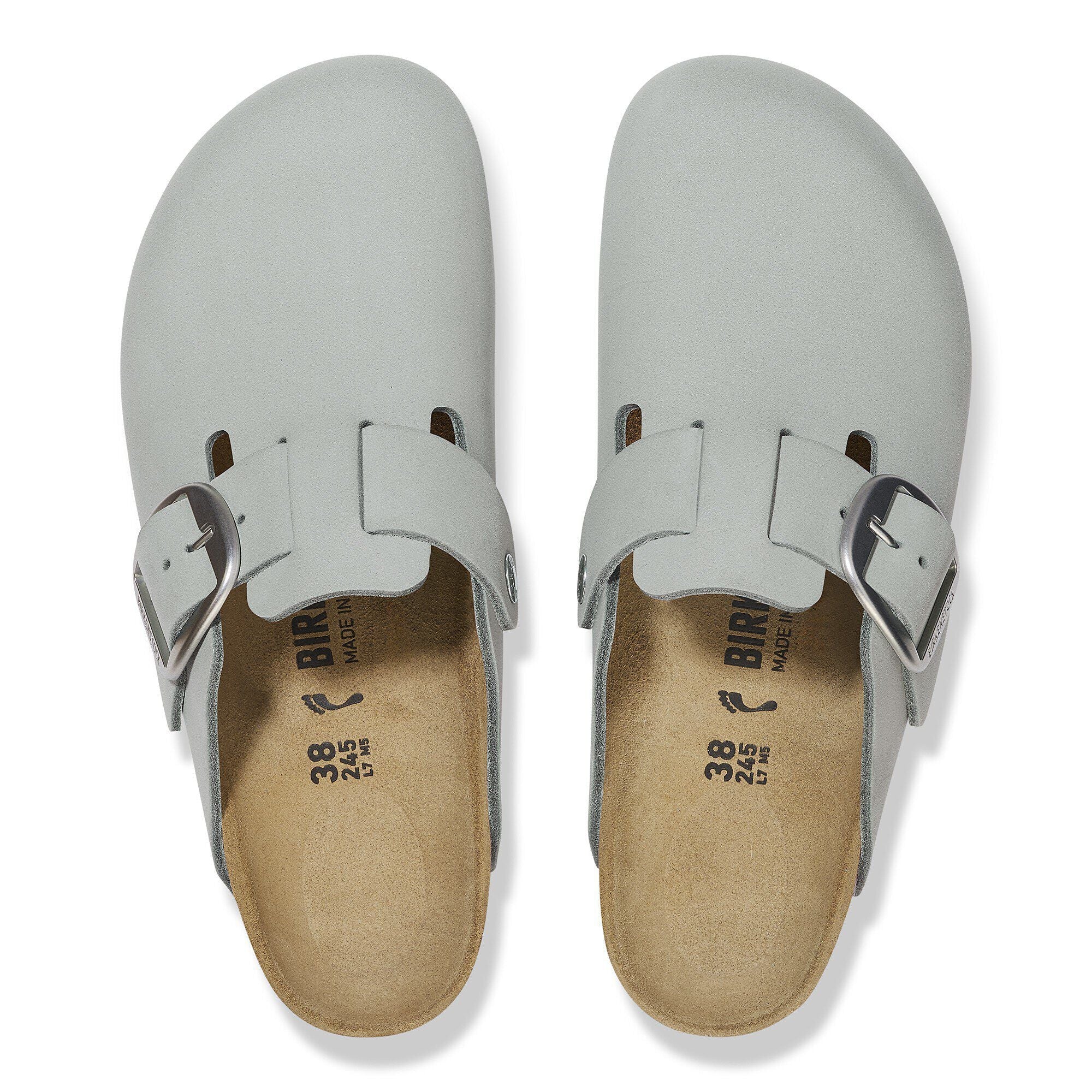 Boston Big Buckle Nubuck Leather Pure Sage
