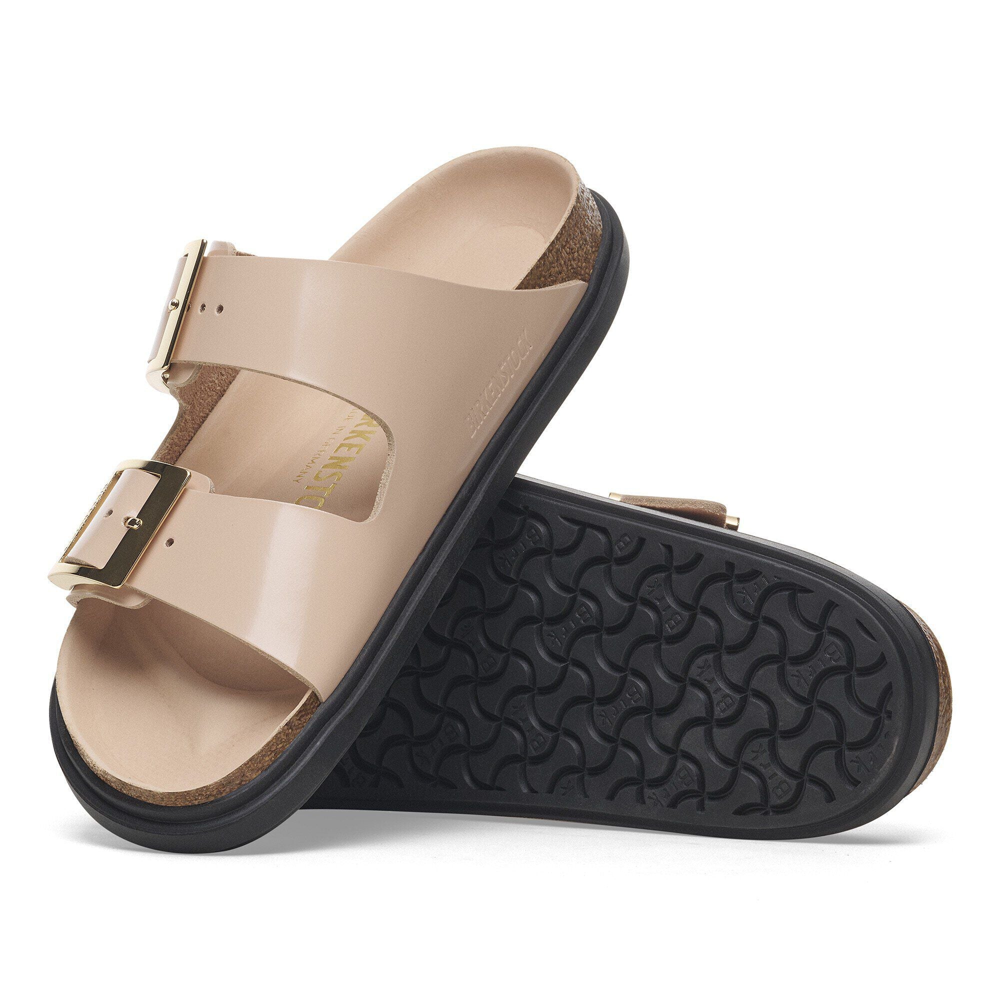 Arizona Droplet Buckle Natural Leather Patent