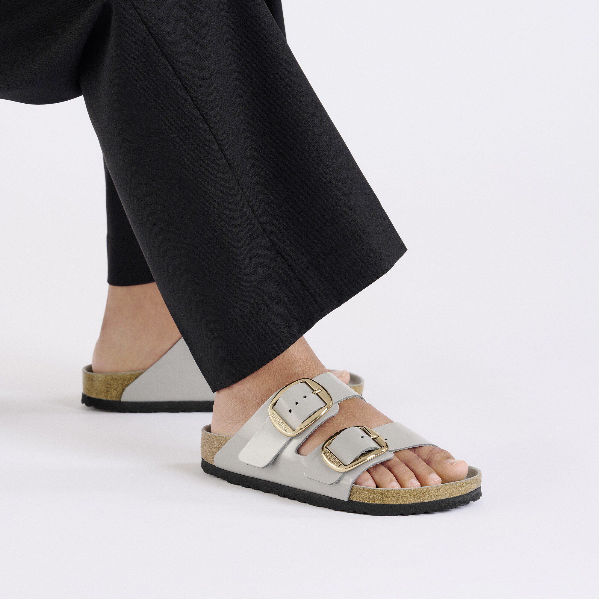 Arizona Big Buckle Natural Leather Patent