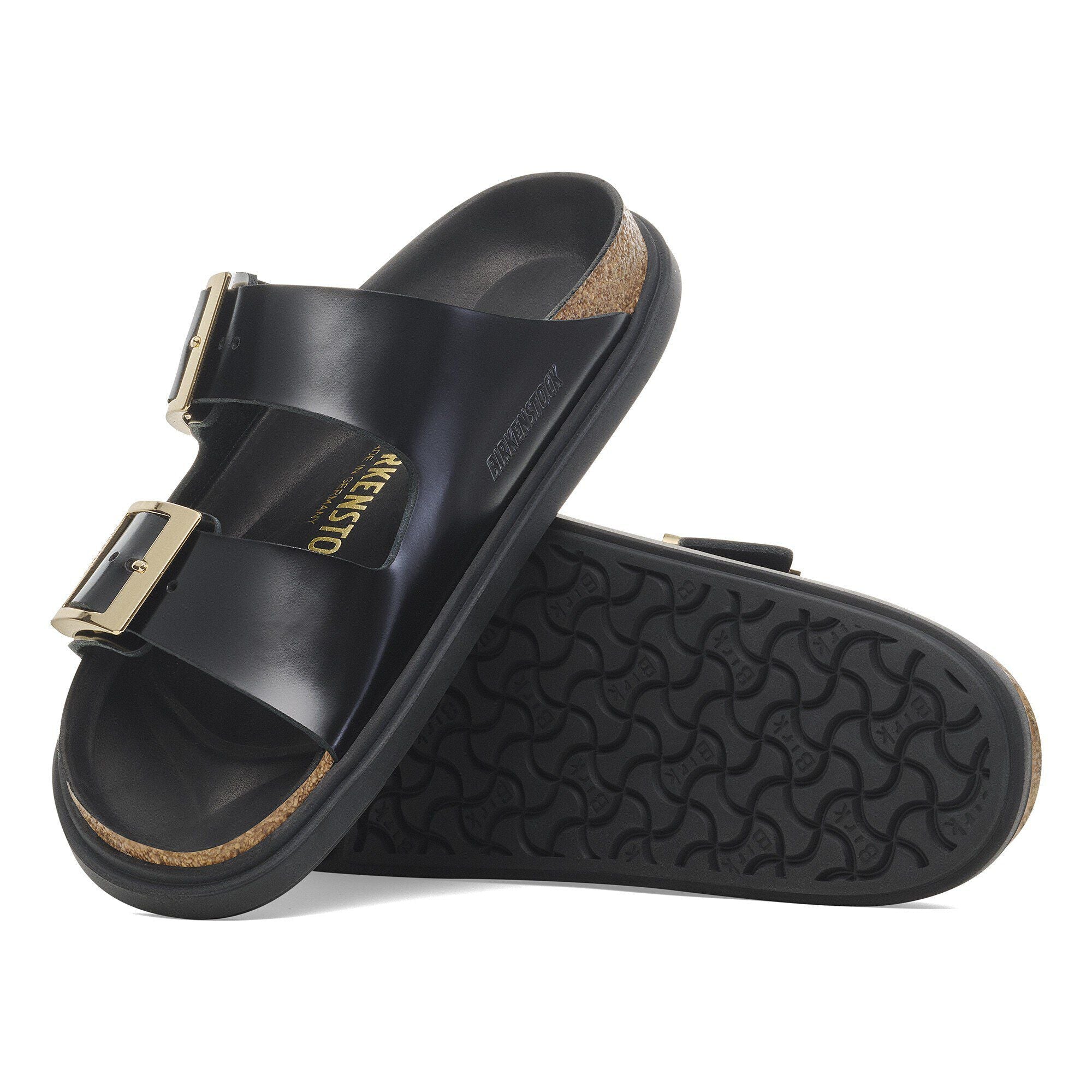 Arizona Droplet Buckle Natural Leather Patent