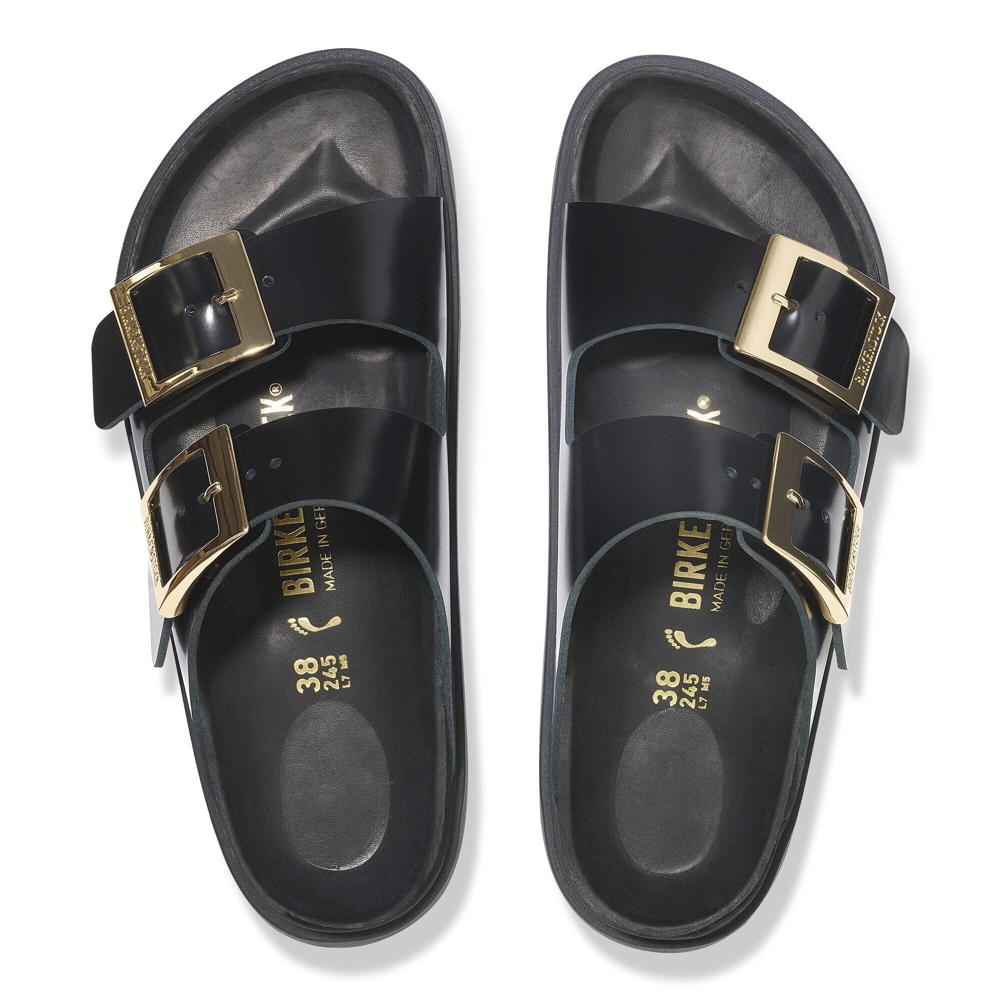 Arizona Droplet Buckle Natural Leather Patent