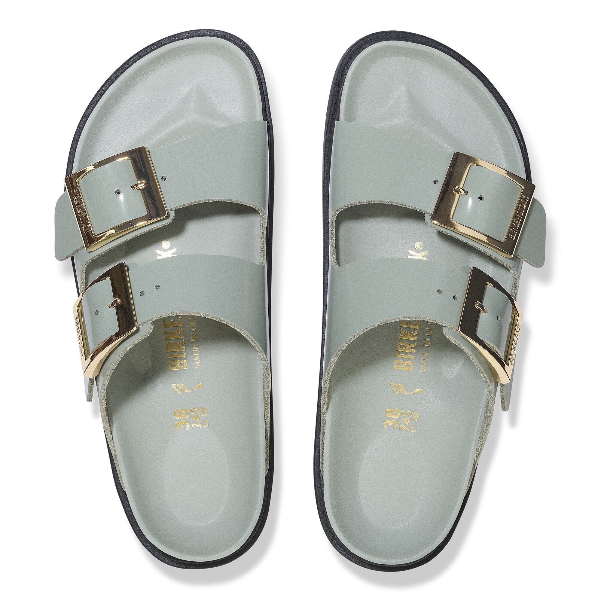 Arizona Droplet Buckle Natural Leather Patent