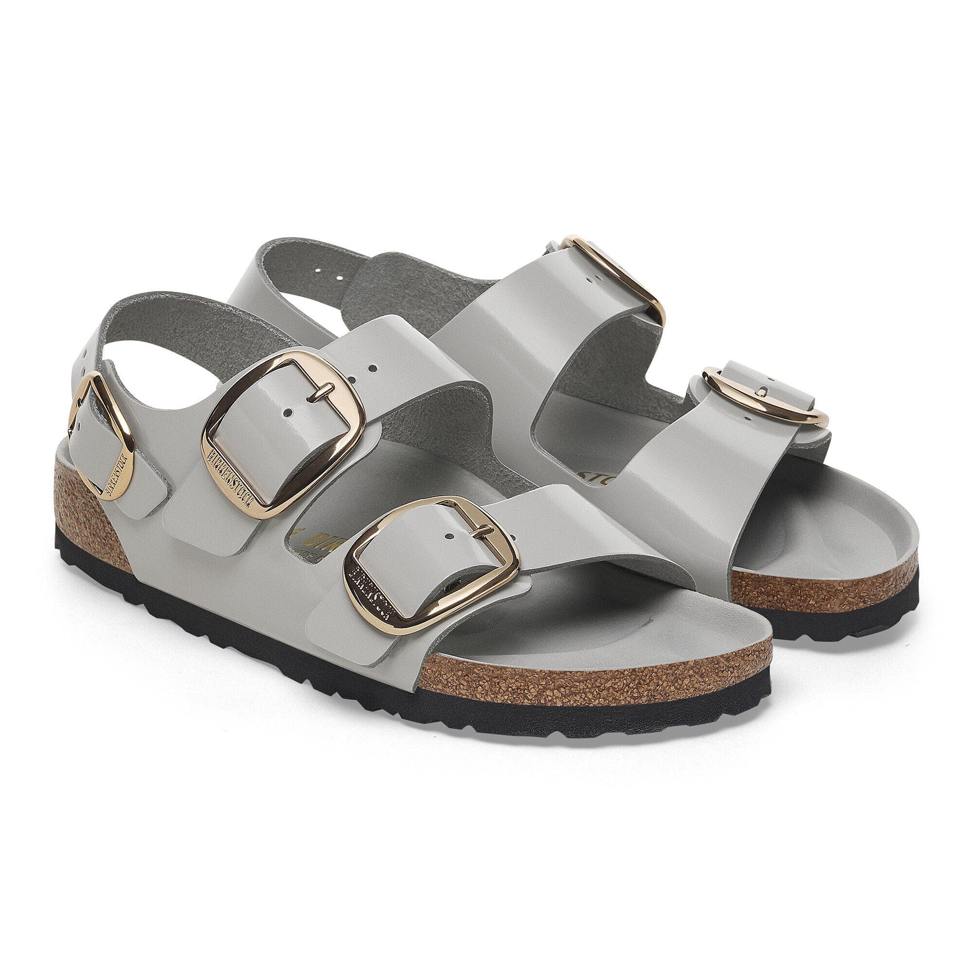 Milano Big Buckle Natural Leather Patent