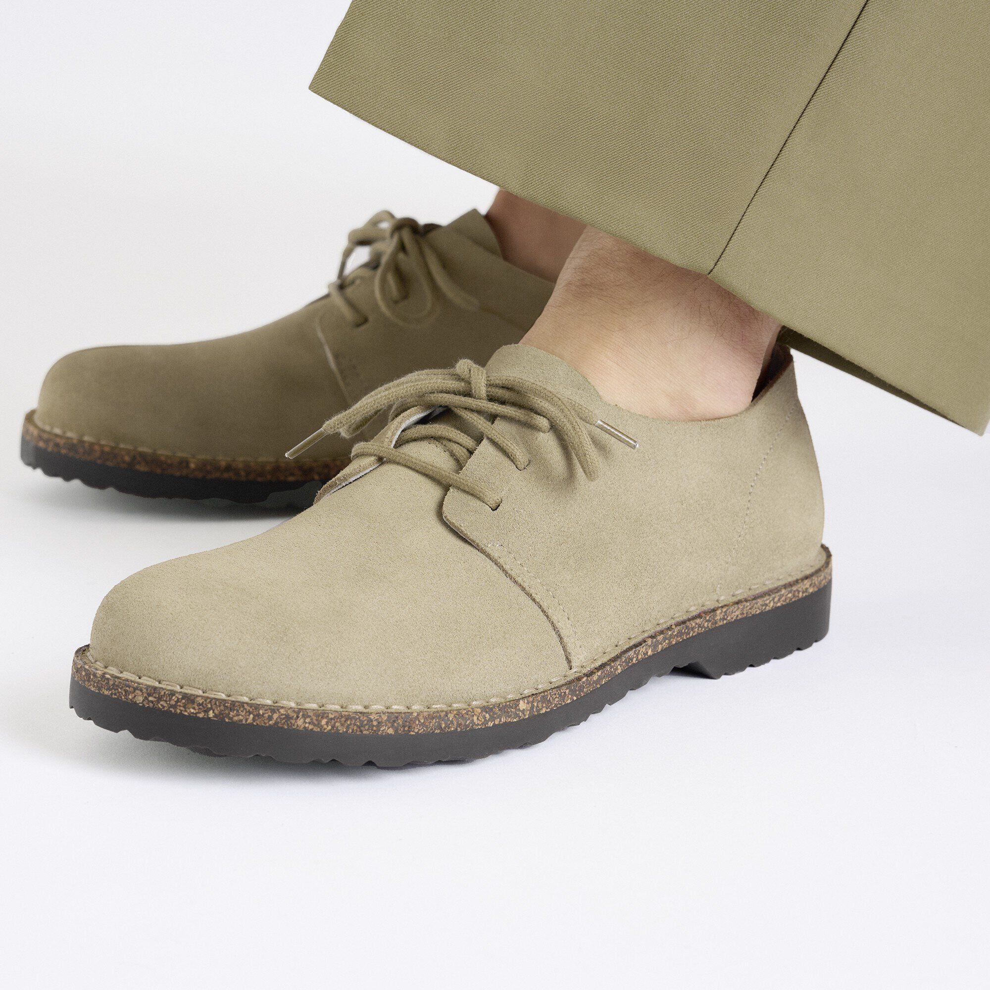 Uppsala Low Suede Leather Faded Khaki
