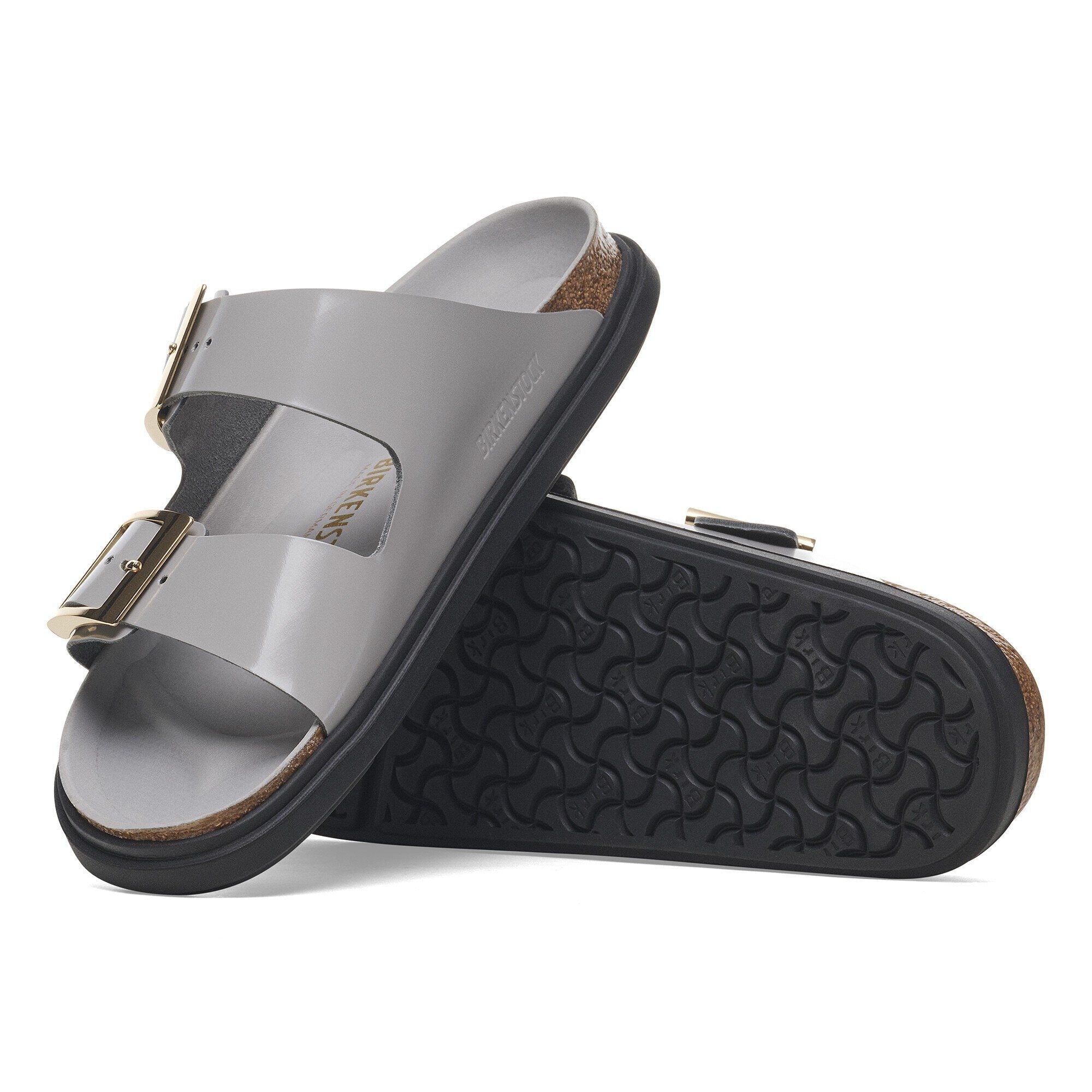 Arizona Droplet Buckle Natural Leather Patent