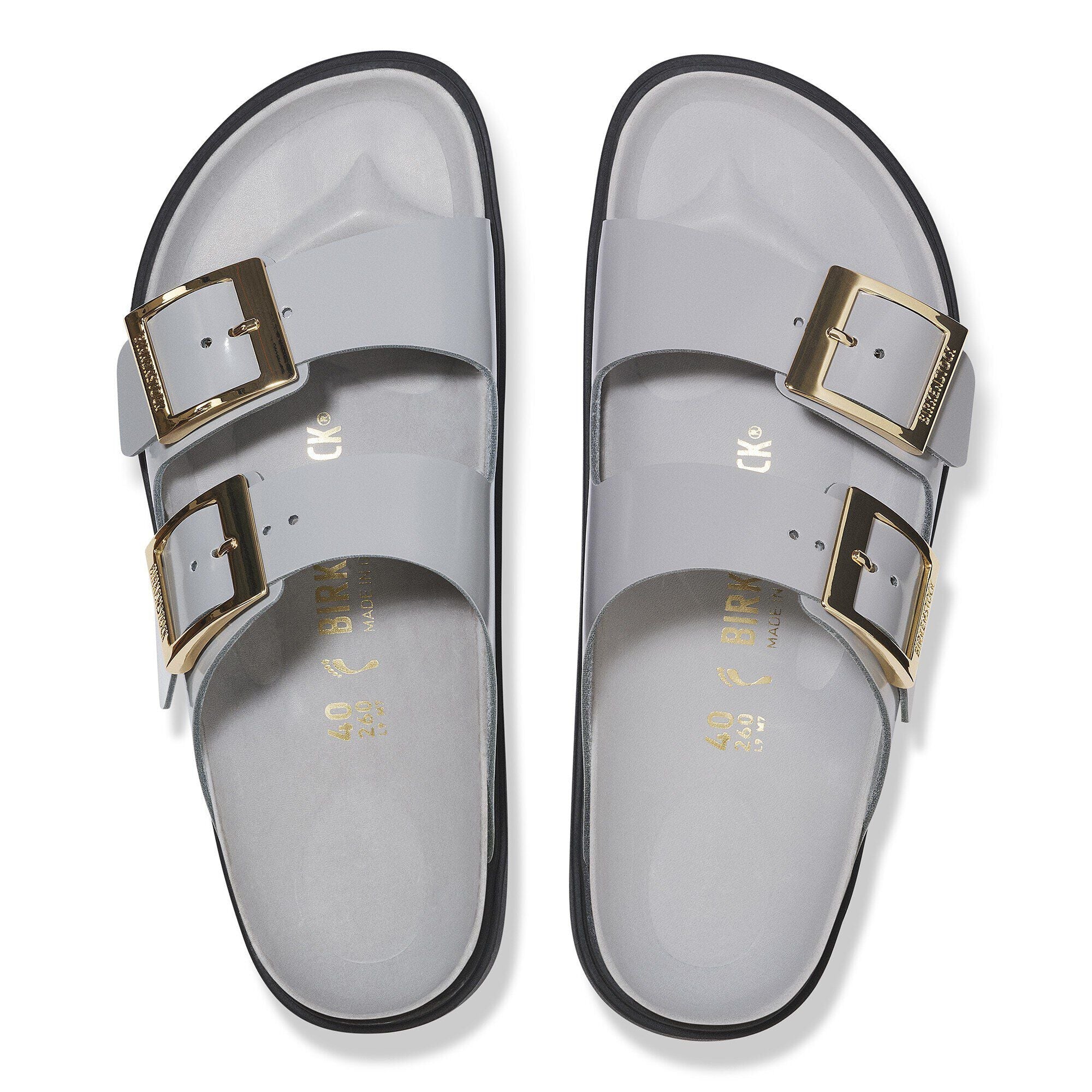 Arizona Droplet Buckle Natural Leather Patent