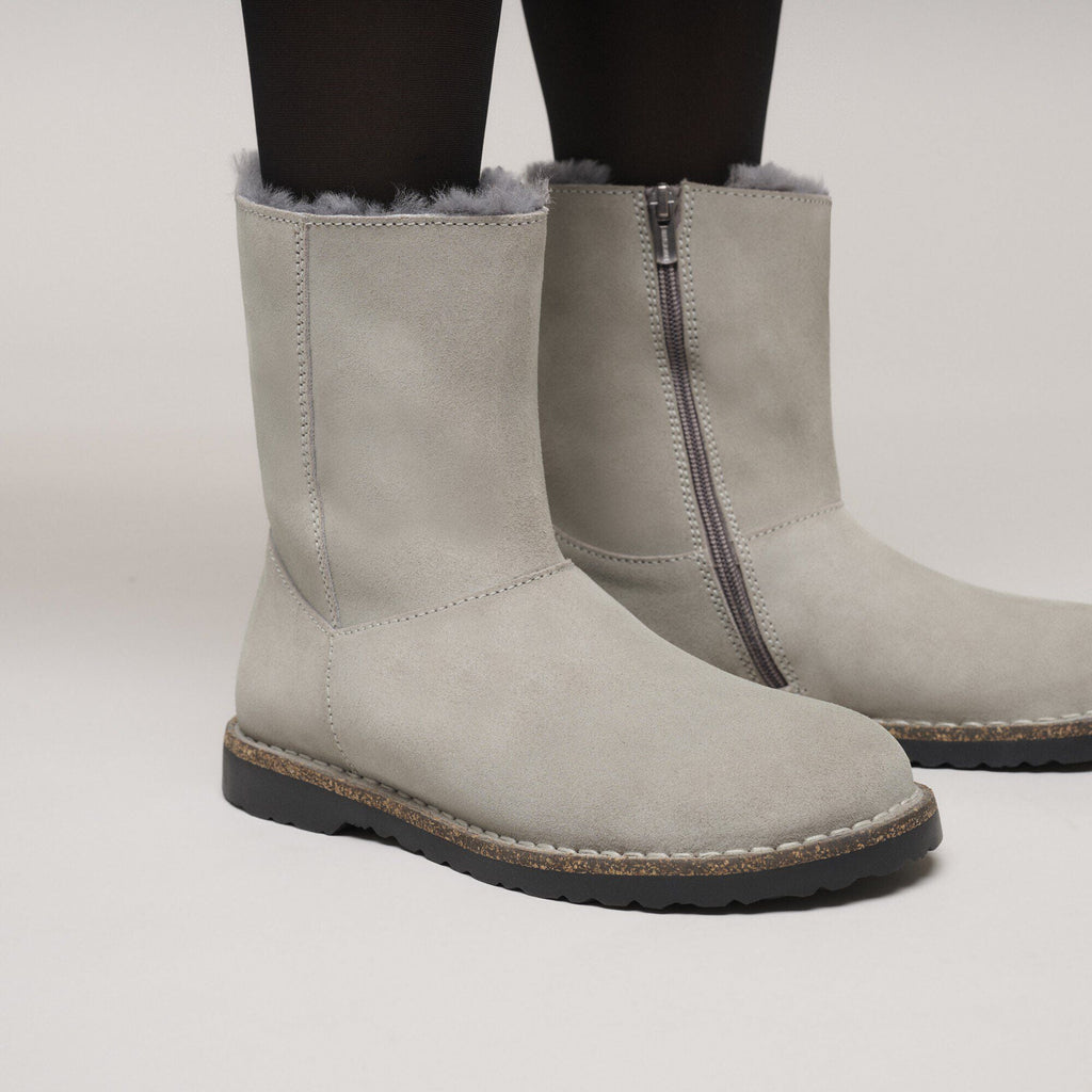 Uppsala Zip Shearling Suede Leather