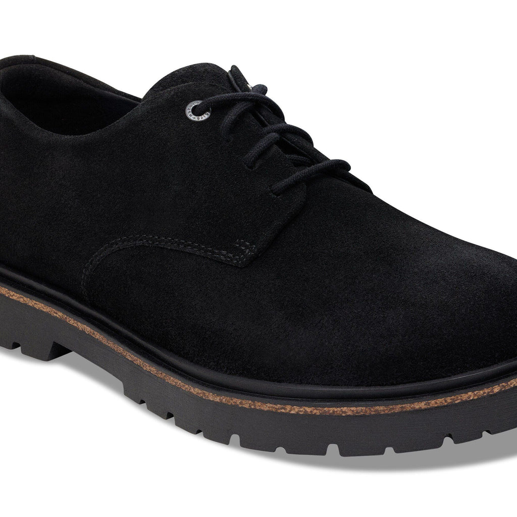 Highwood Lace Low Suede Leather Black
