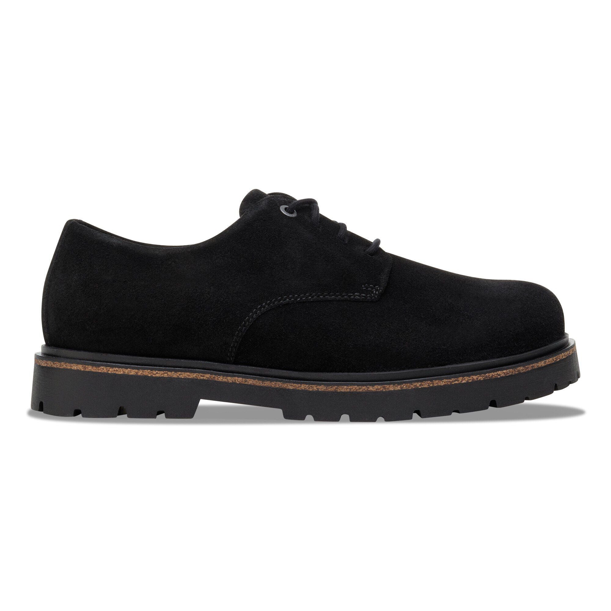 Highwood Lace Low Suede Leather Black