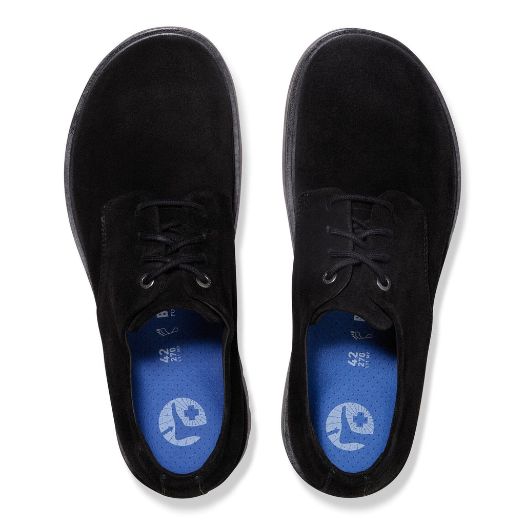 Highwood Lace Low Suede Leather Black