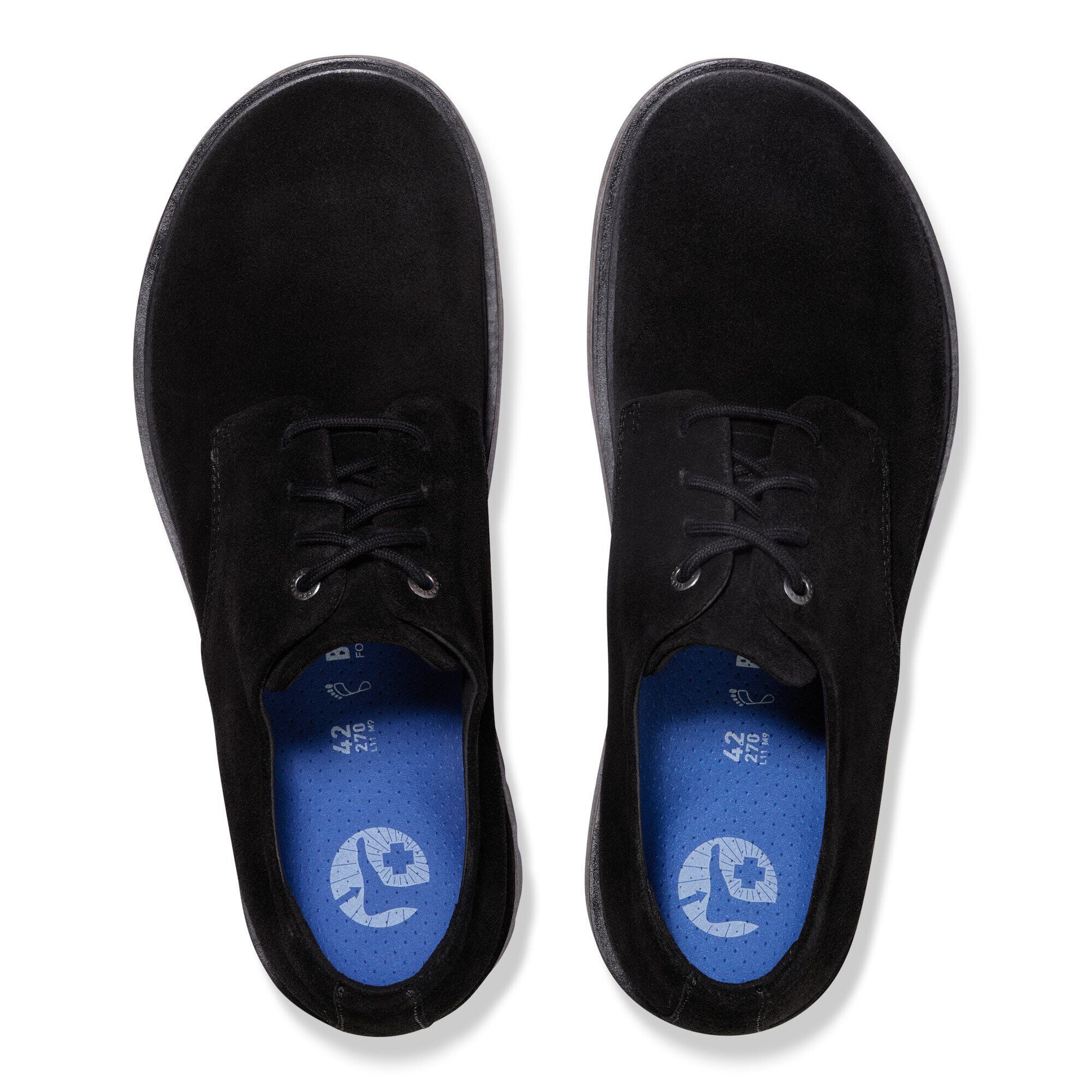 Highwood Lace Low Suede Leather Black