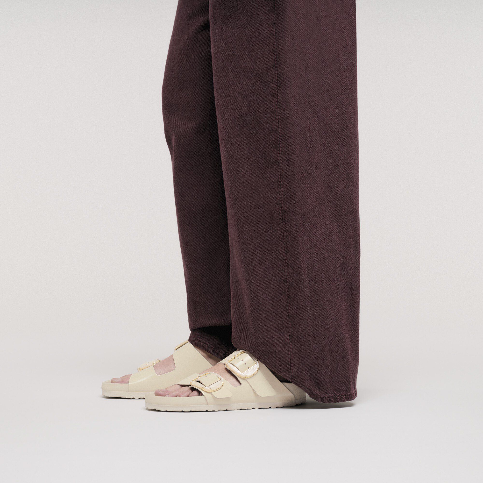 Arizona Big Buckle Natural Leather Patent