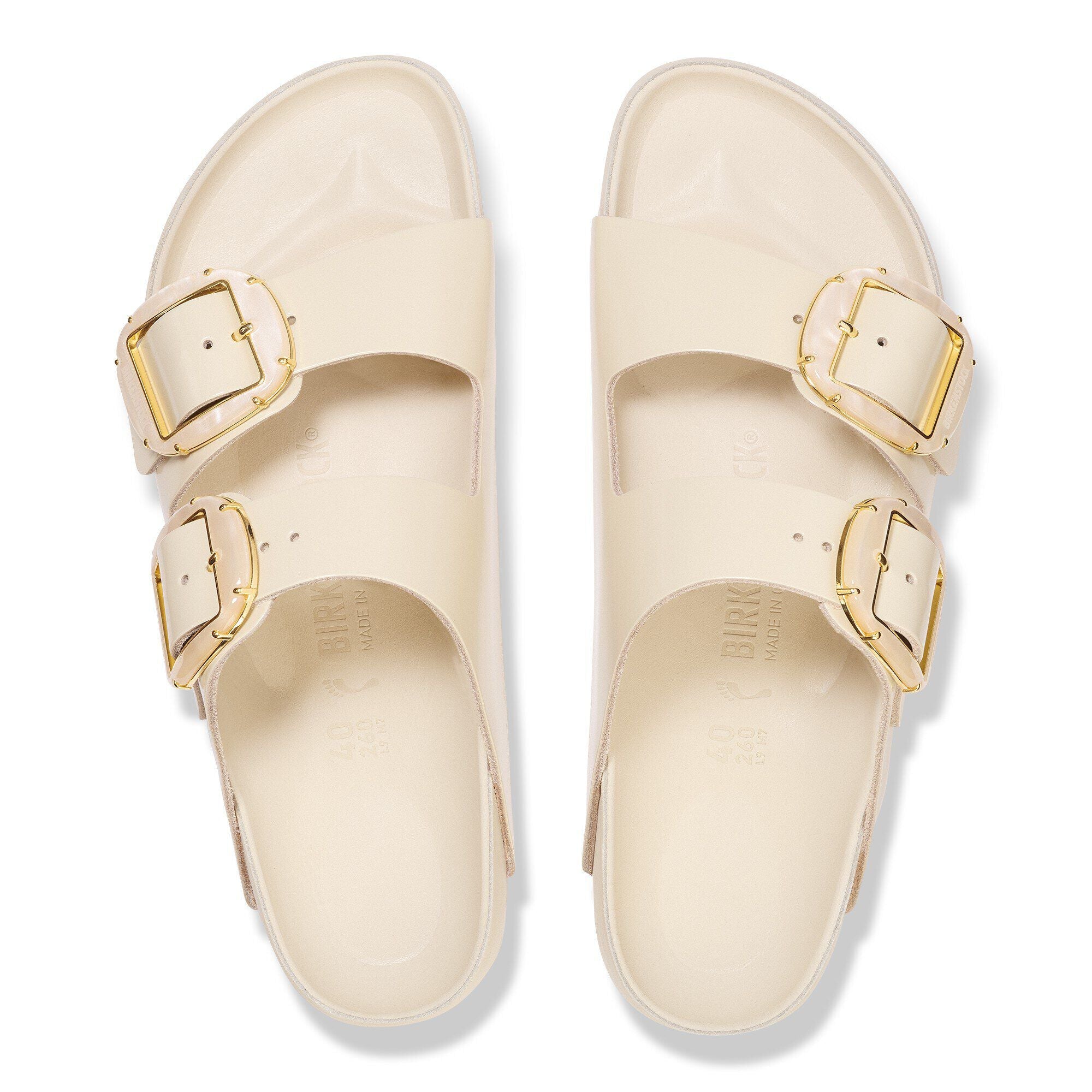 Arizona Big Buckle Natural Leather Patent